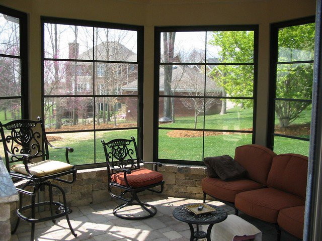 EZE-Breeze room installation creating a protected space with outdoor views.