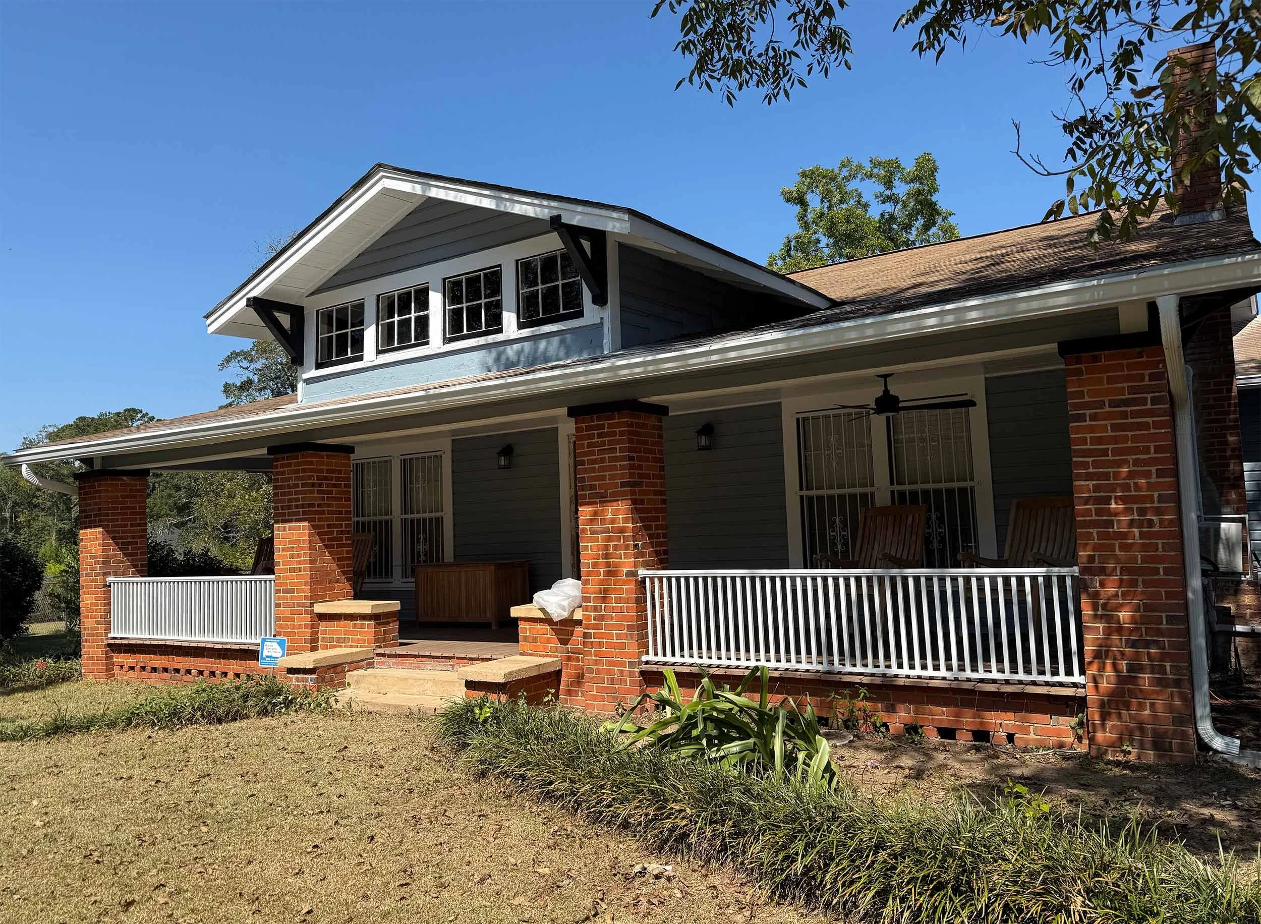 Handrail installation by Hathcock Home Services in Dothan, Alabama.