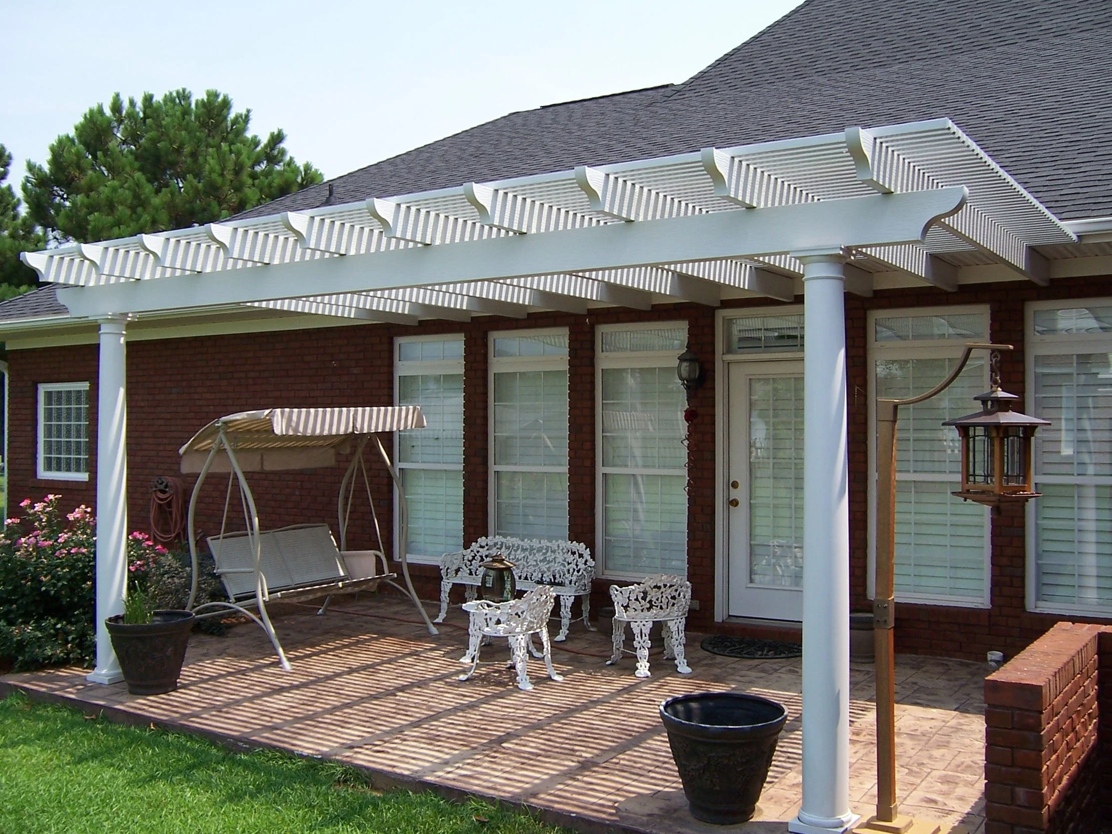 Pergola designed to add shade, structure, and style to an outdoor space.