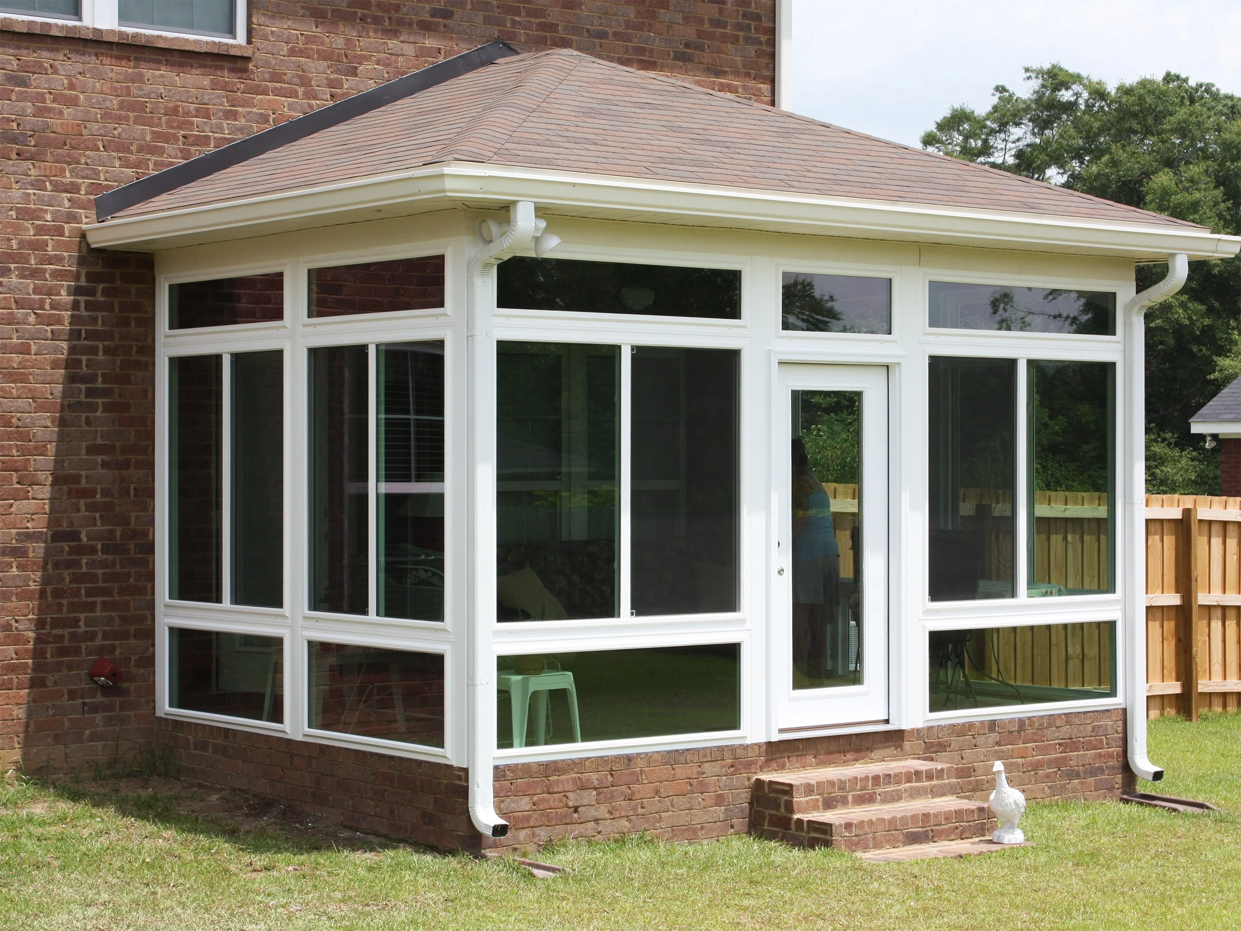 Hathcock Home Services sunroom project for a comfortable home addition.