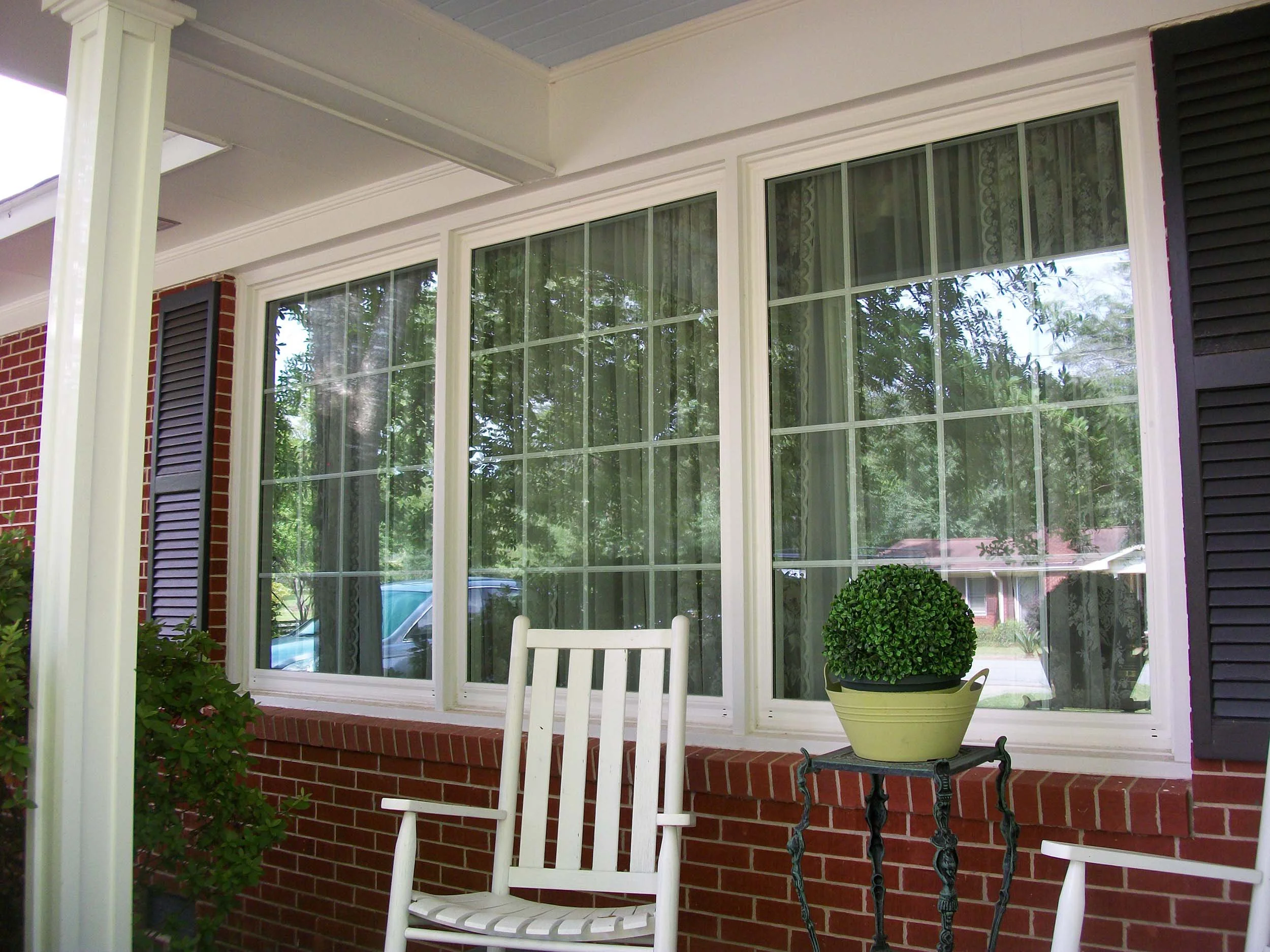 Residential window replacement project with Hathcock Home Services.