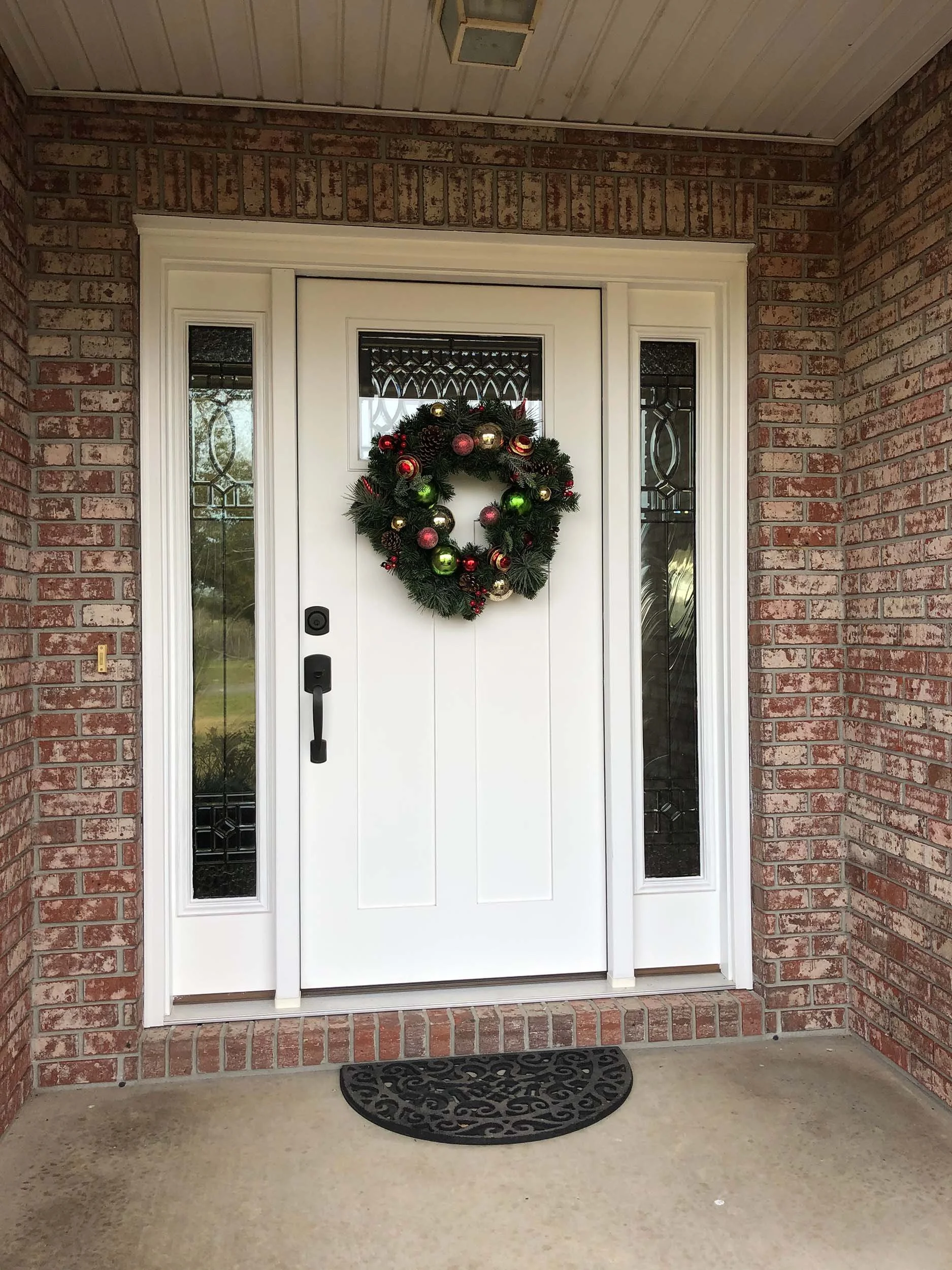 Custom exterior door installation for a Dothan-area residential home.
