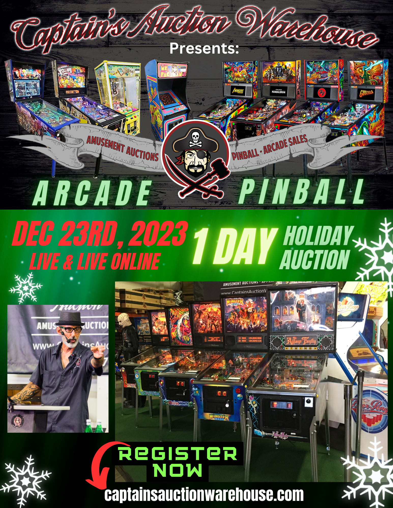 1 Day Holiday Auction - Live & Live Online