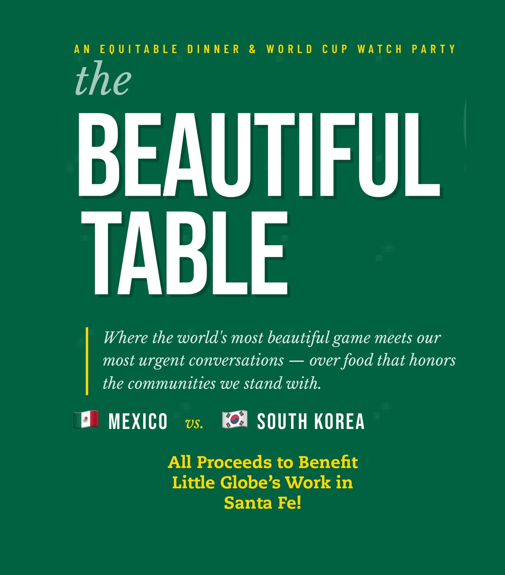 Beautiful Table Dinner Ticket — June 18