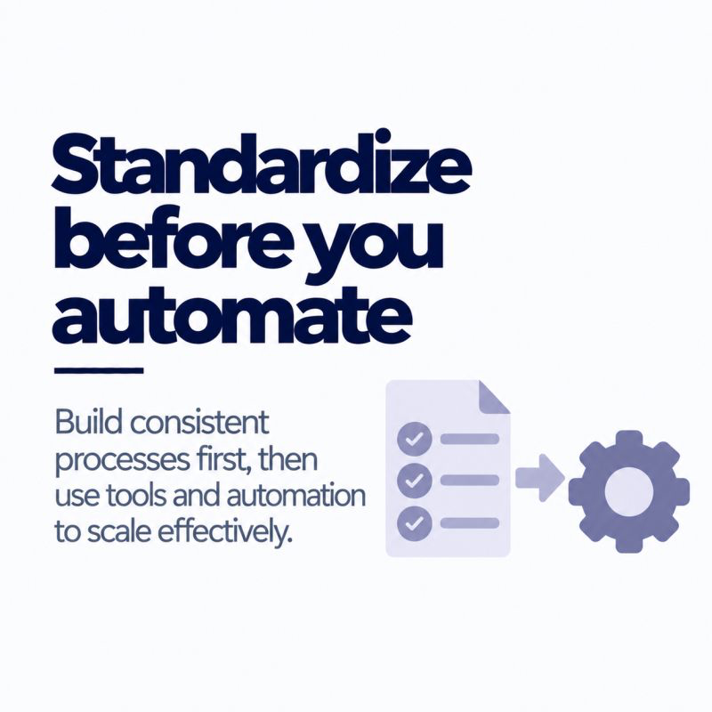 Ten Principles – 05 – Standardize Before You Automate.png