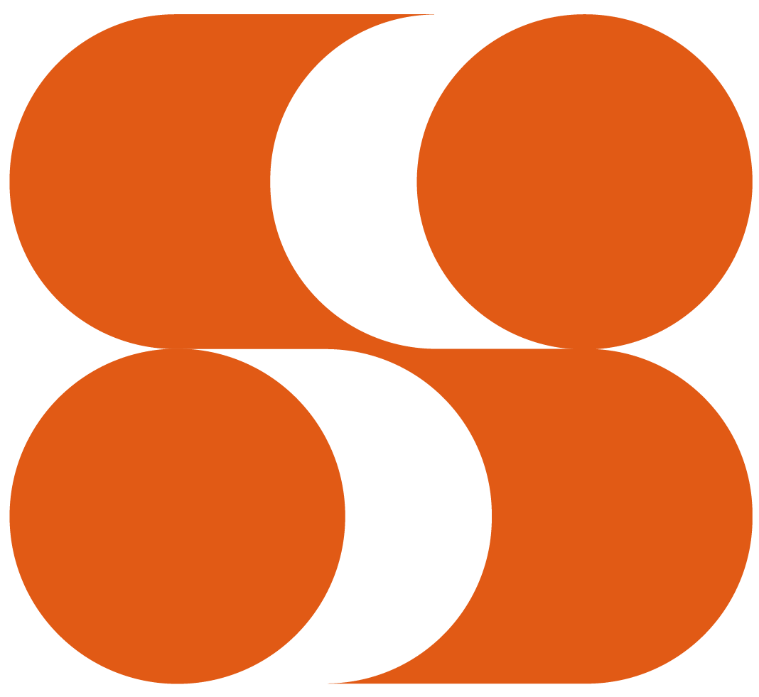 Orange and black logo with overlapping circles forming a stylized letter 'C'.