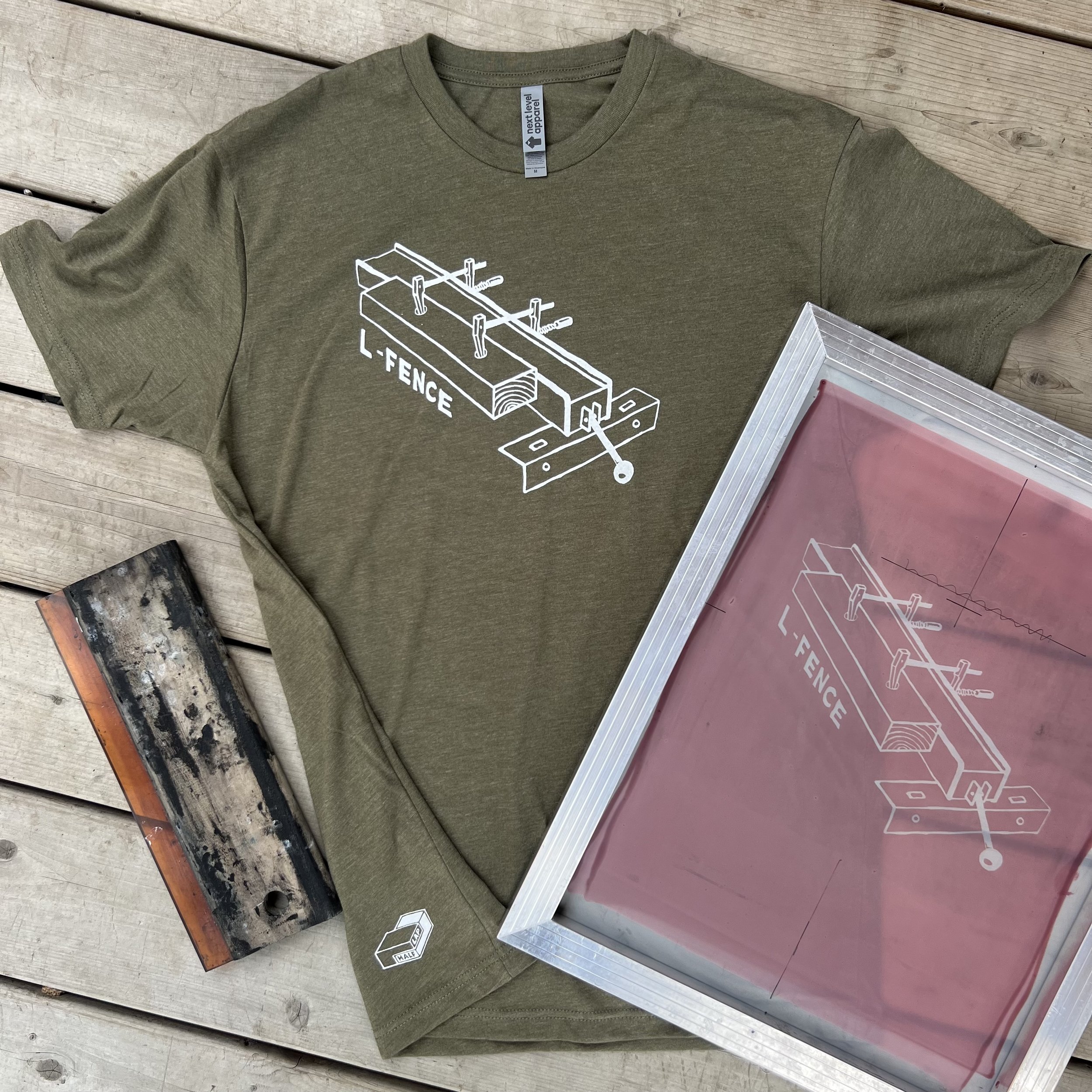 L-Fence Tee Army Green M