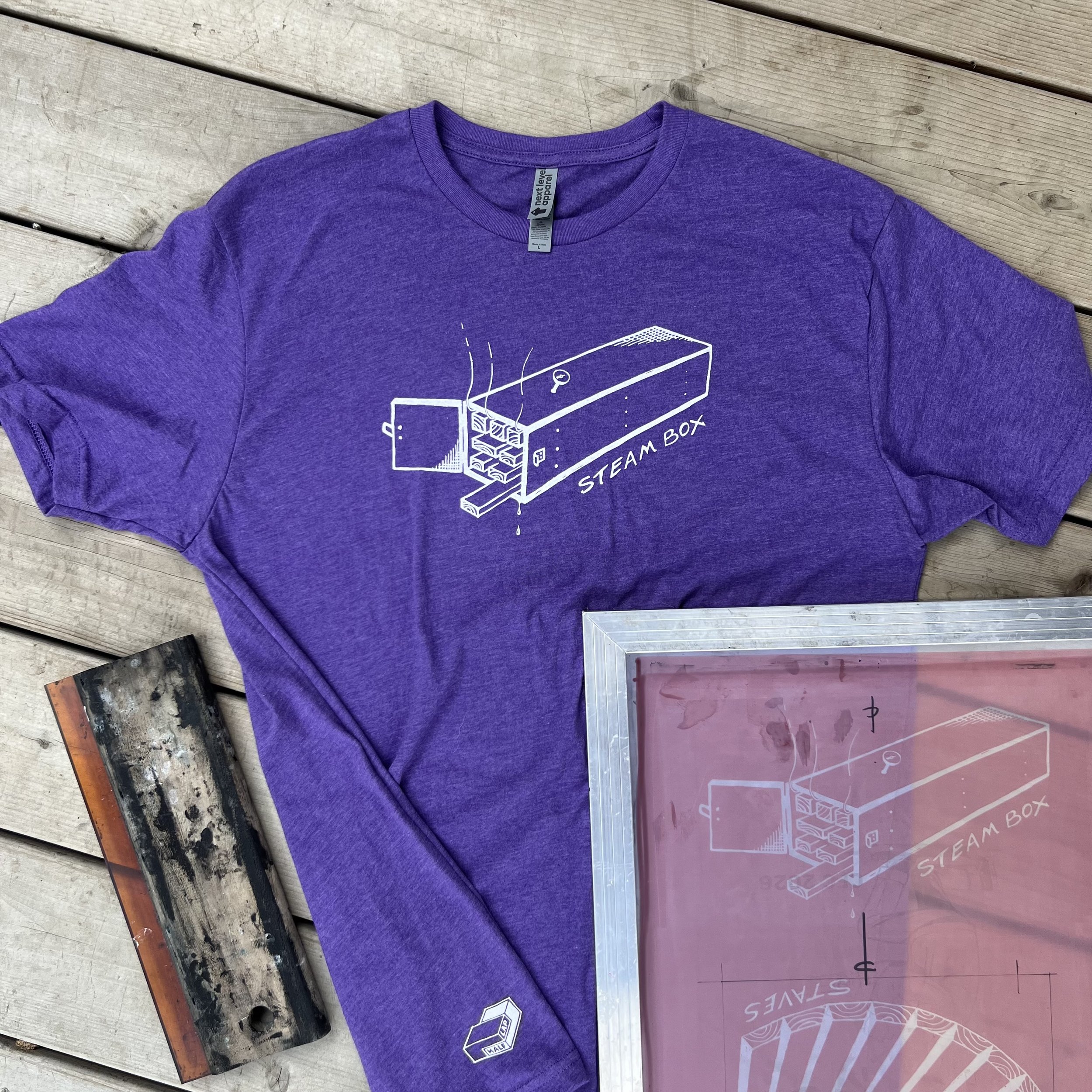 Steam Box Tee Purple L