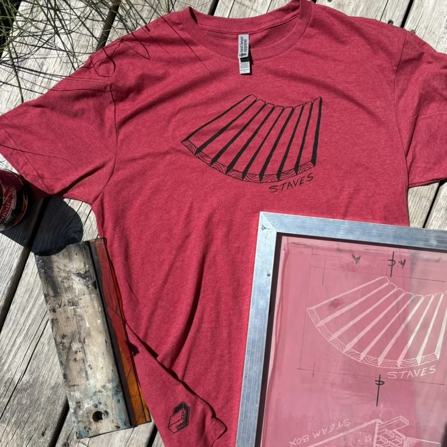 Staves. Cardinal Red Size Large