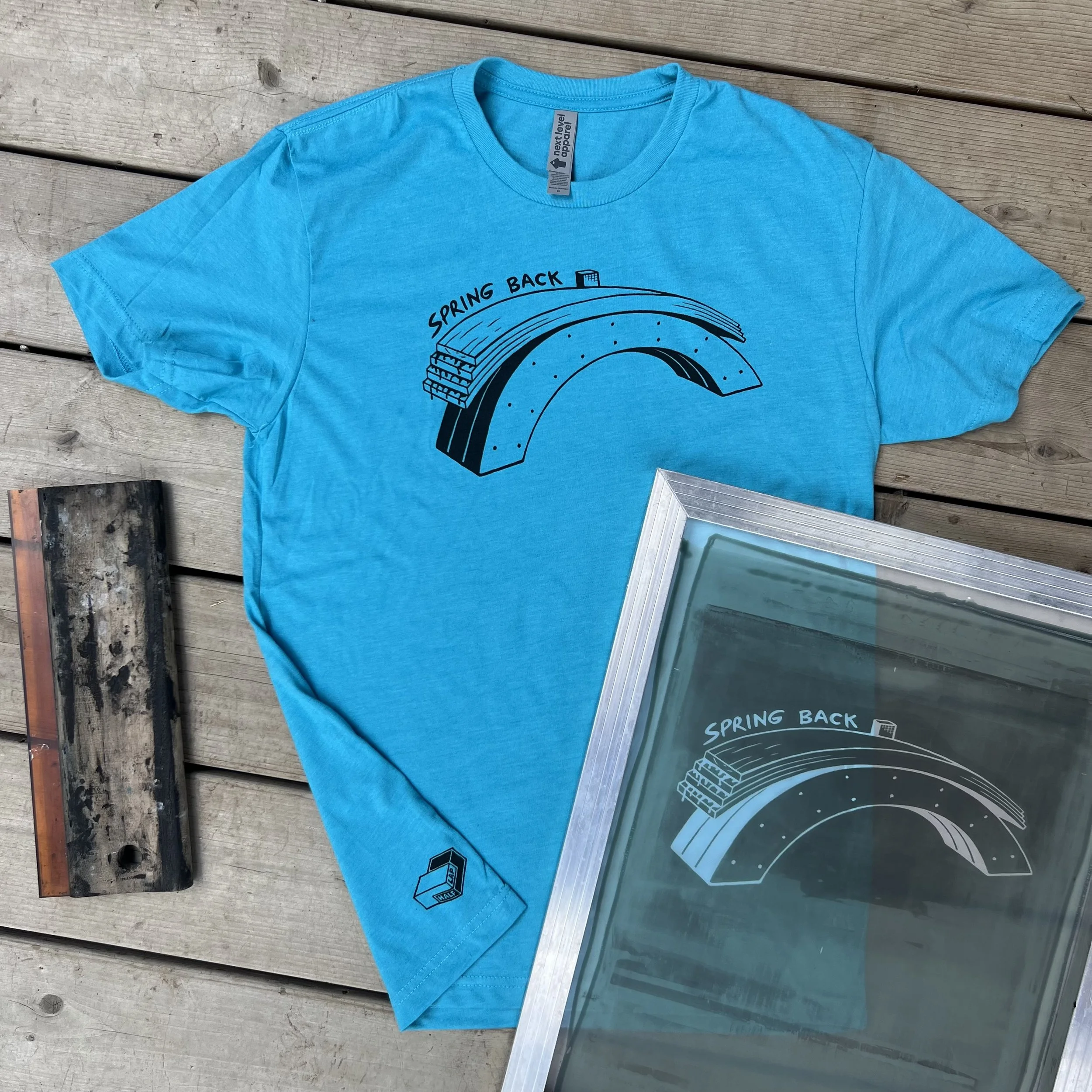 Spring Back Tee Turquoise S