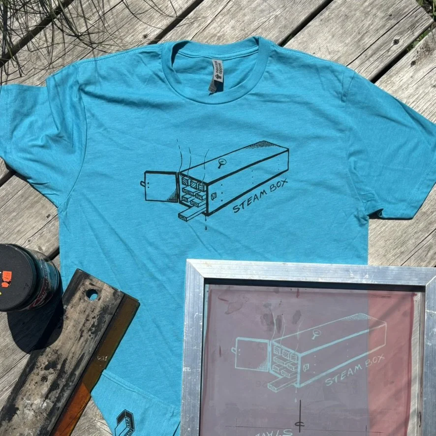 Steam Box. Bondi Blue Size Medium