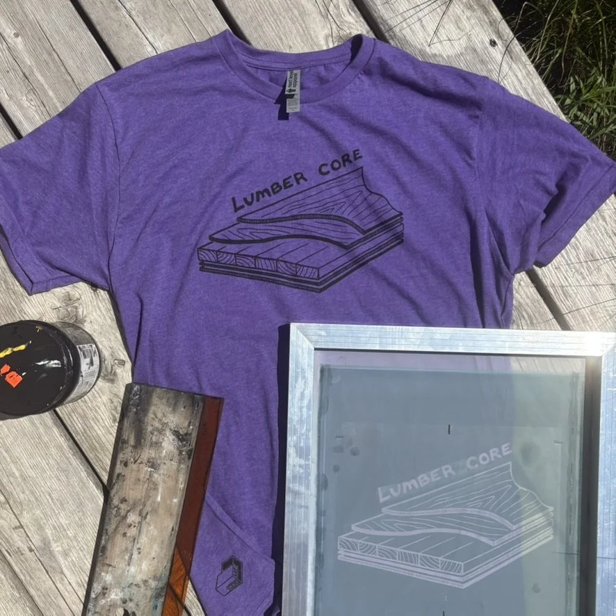 Lumber Core. Purple Size Large