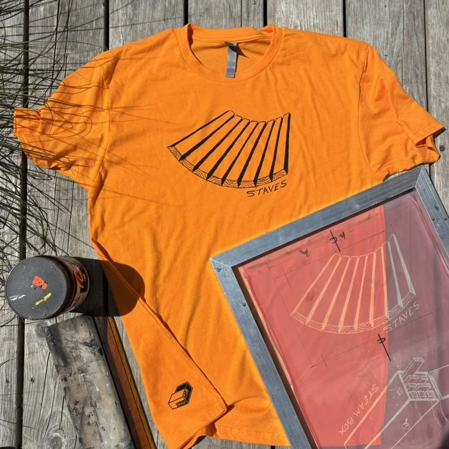 Staves. Orange Size large