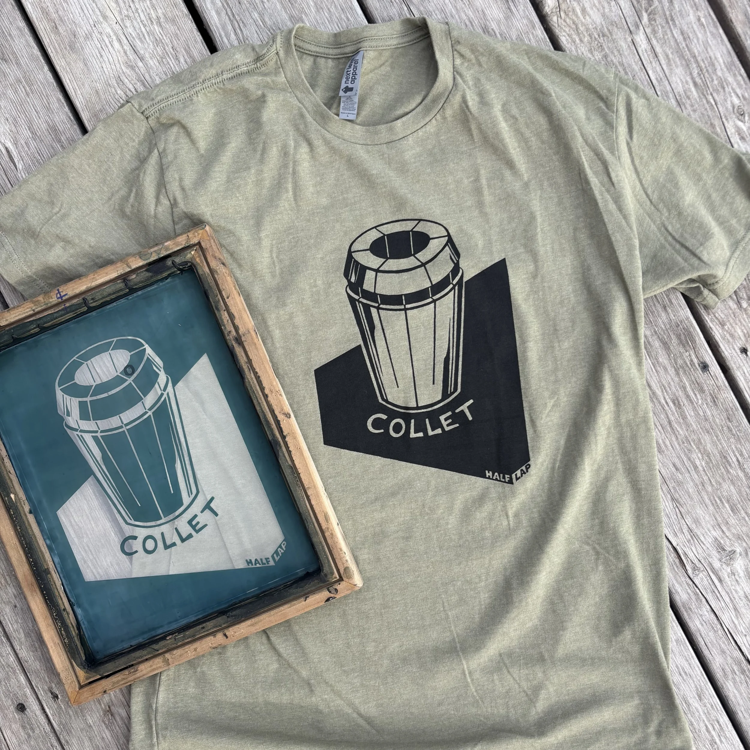 Collet Tee (army green  size L)