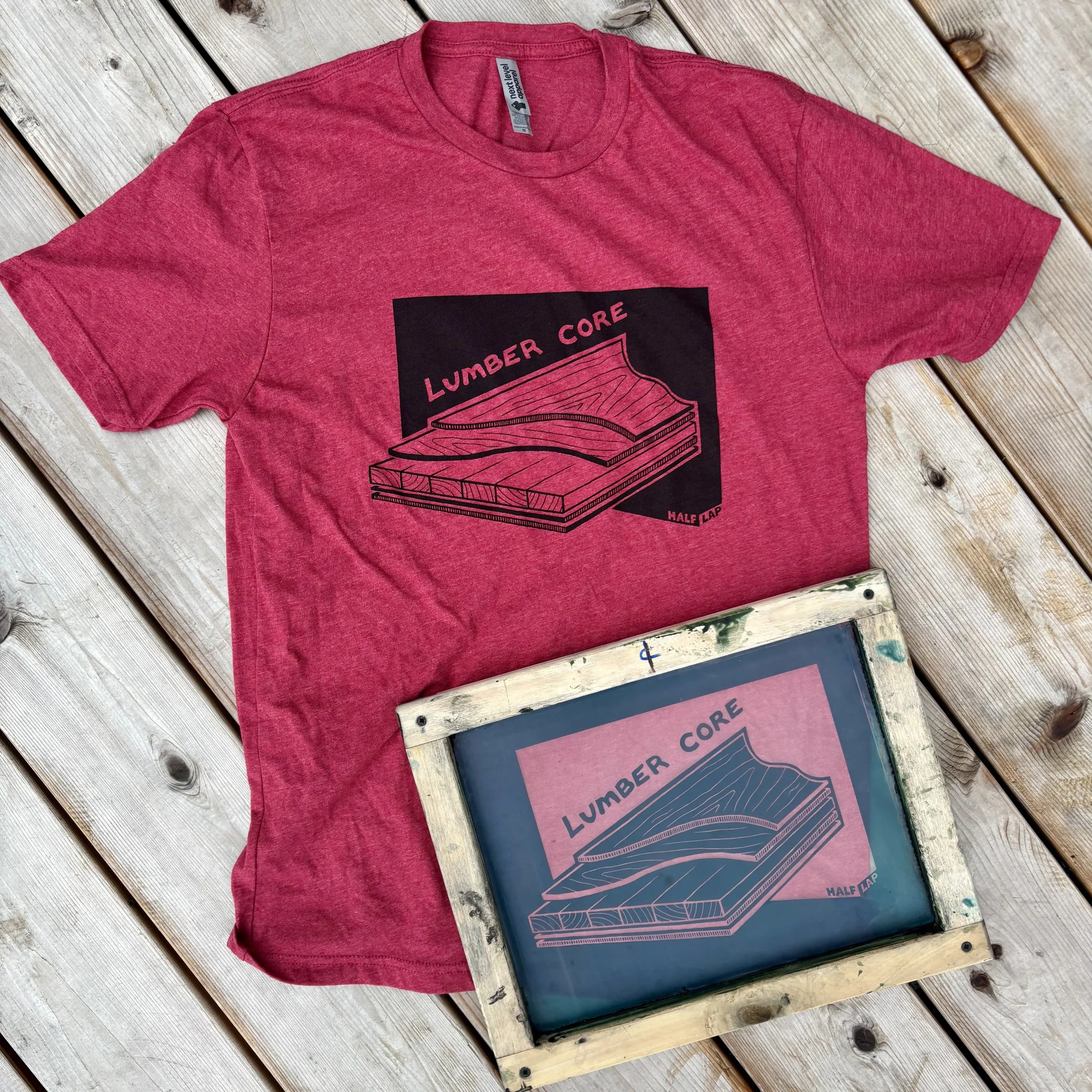 Lumber Core Tee (Cardinal Red size M)