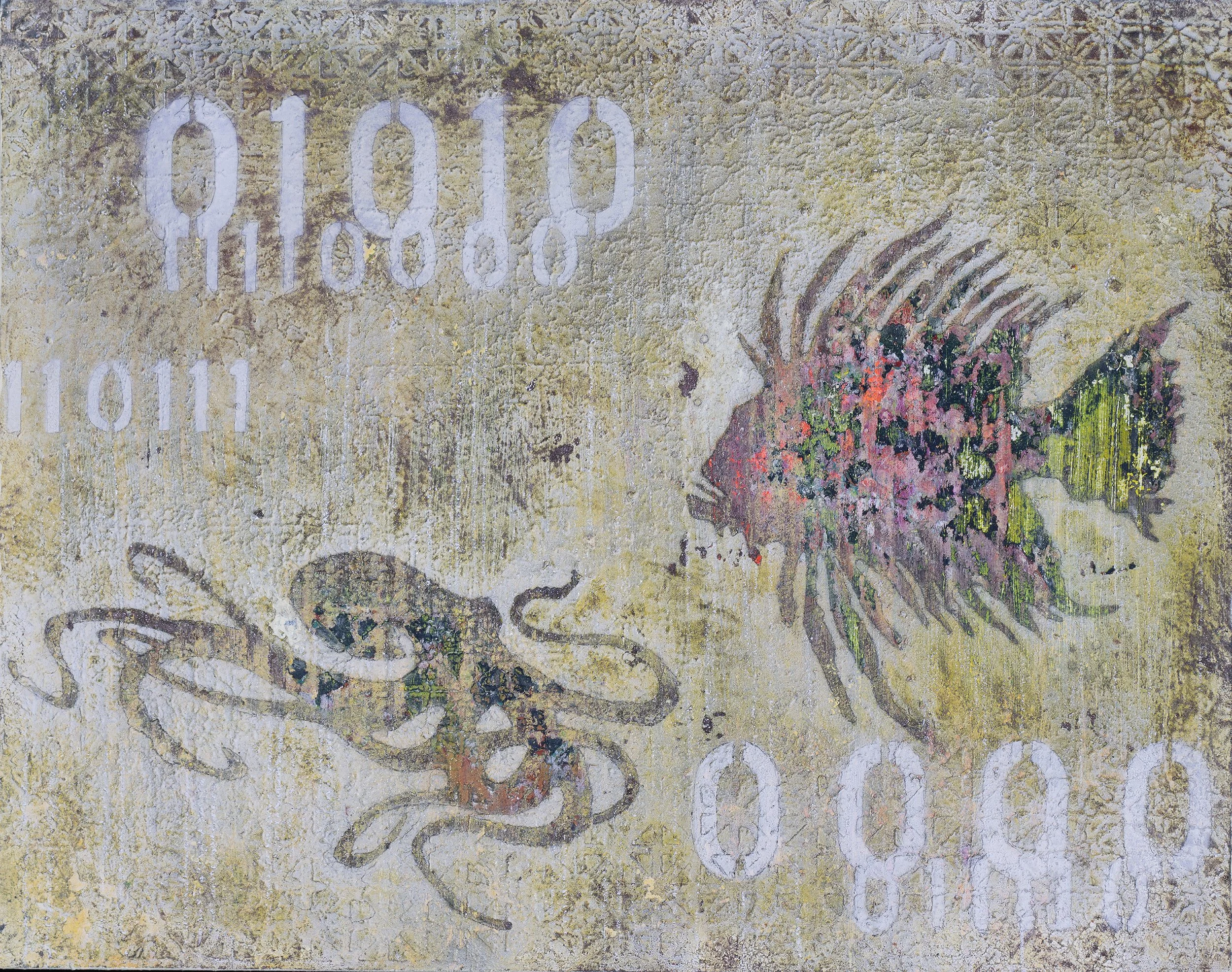 Lovely Dangers is artwork from the Aquatic Series: Hide in Plain Sight, by Atlanta artist Aaron O’Connor, OC Studios.
