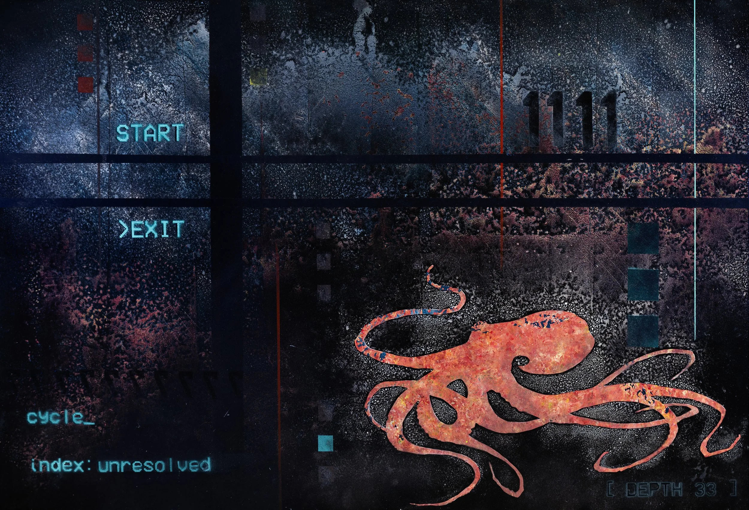 Unresolved is artwork from the Aquatic Series: Hide in Plain Sight, by Atlanta artist Aaron O’Connor, OC Studios.
