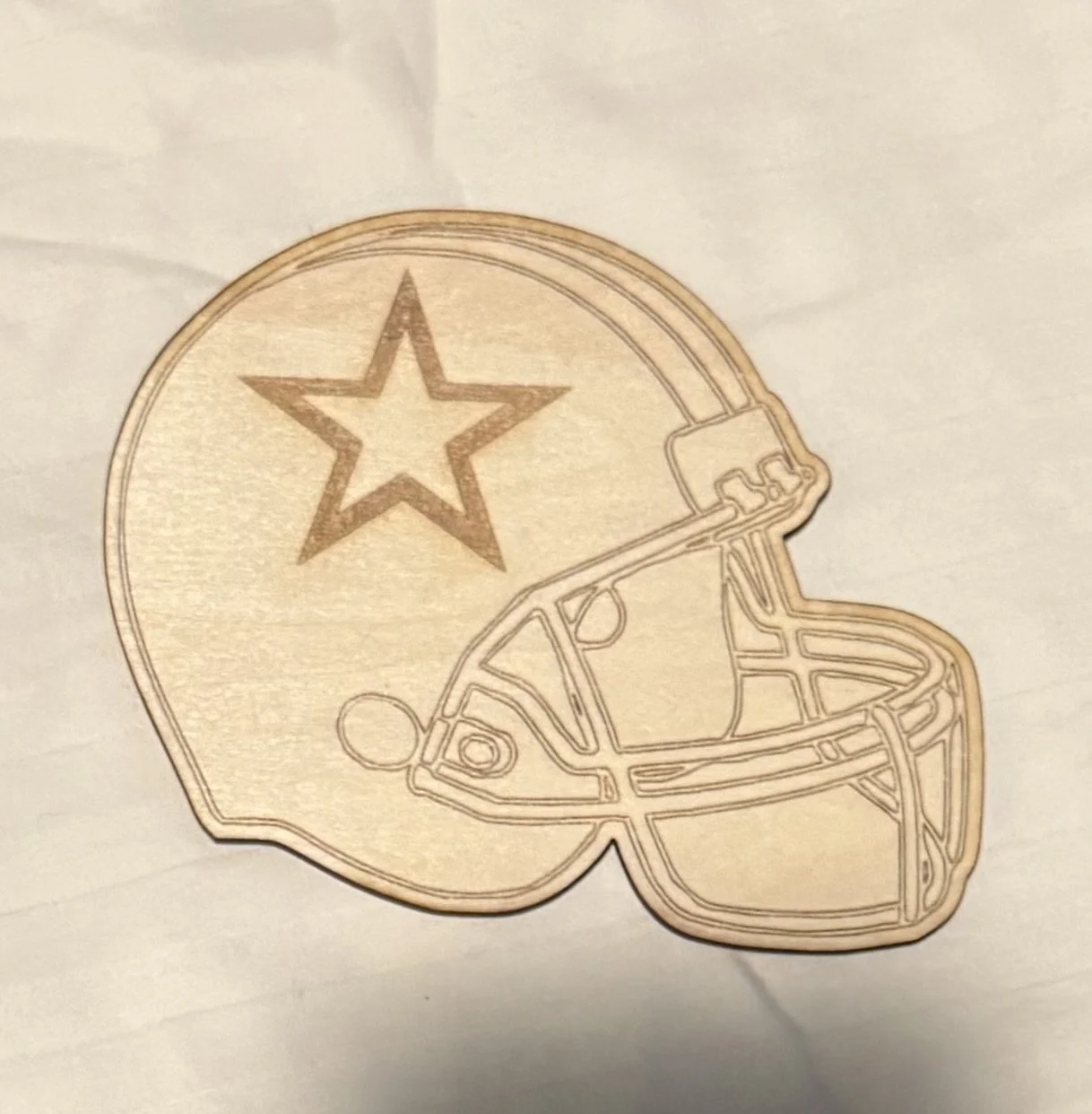football helmet coaster