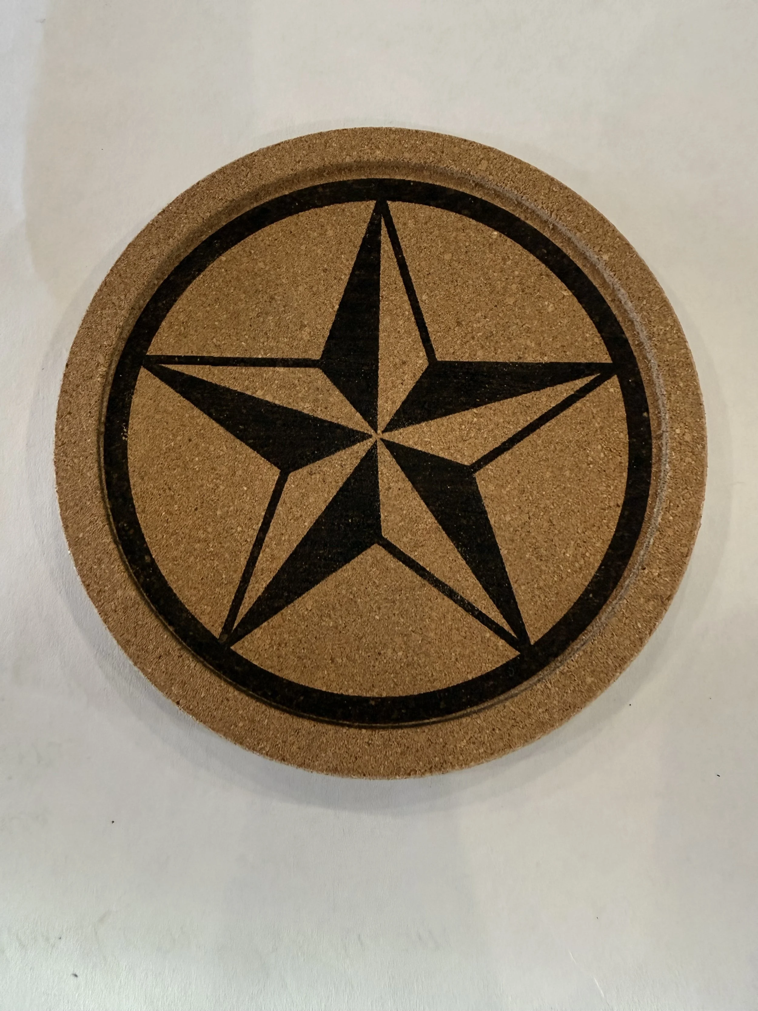 customizable cork coaster