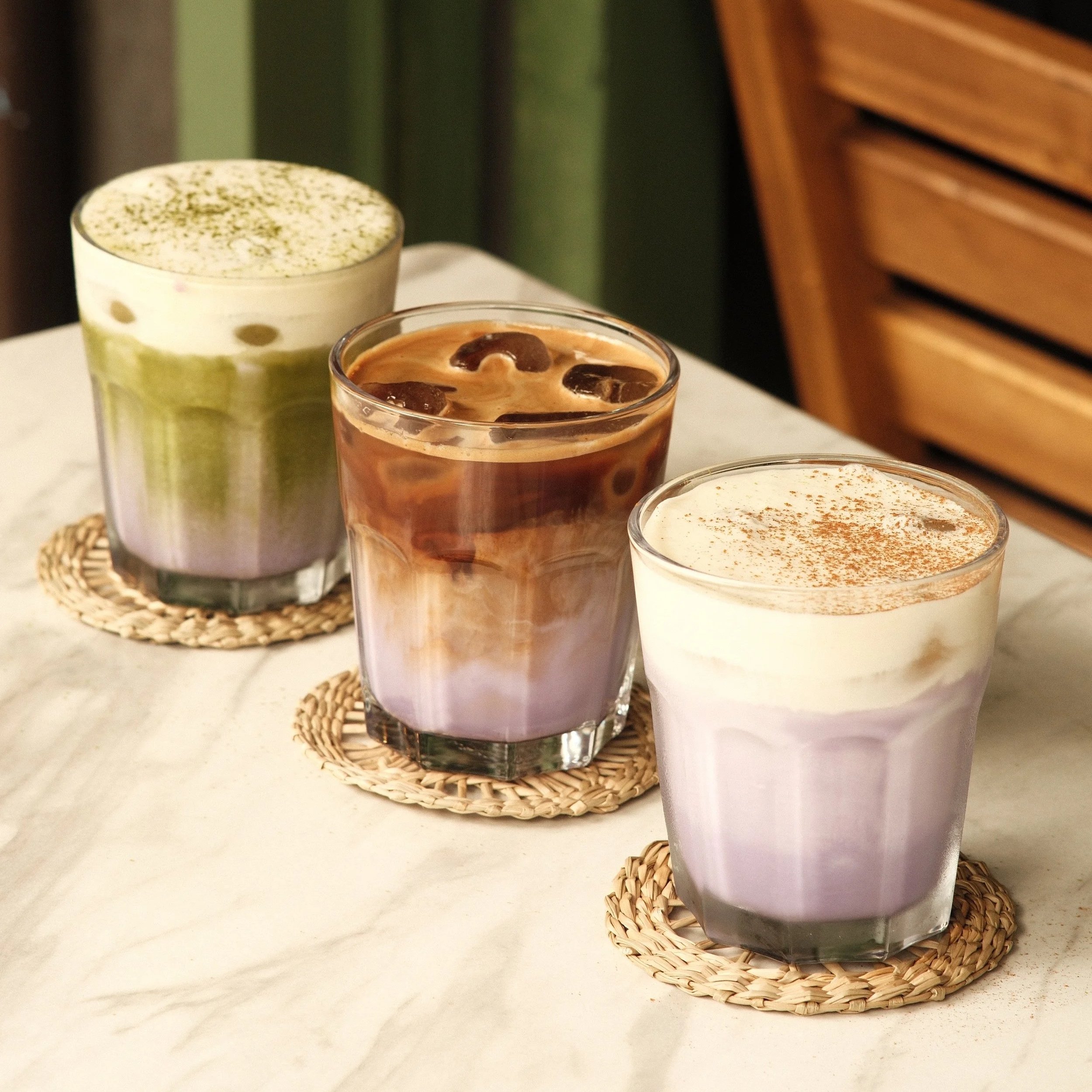 Ube matcha, Ube latte, Ube coffee
