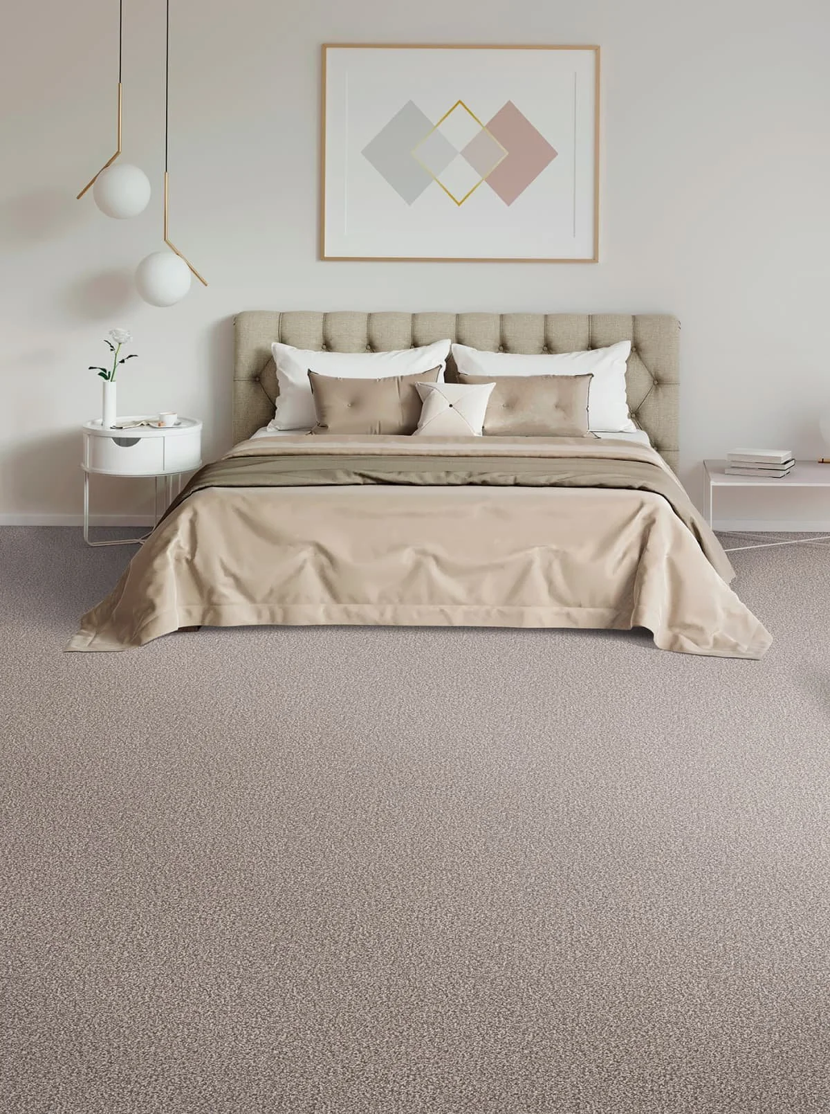 Beach Club 1, bedroom, light beige carpet, soft, luxurious, engineered floors, dreamweaver