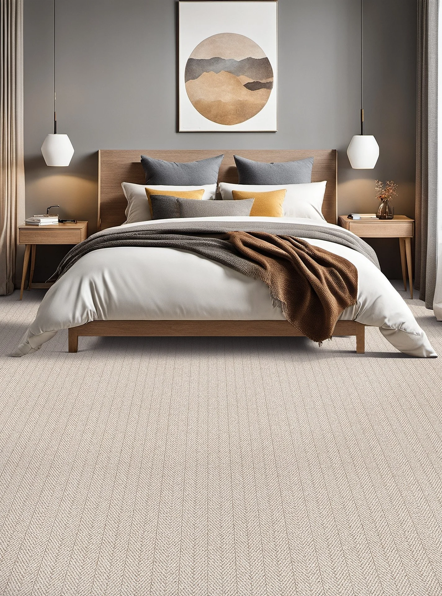 Amalfi carpet, light grey, patterned, engineered floors, dreamweaver