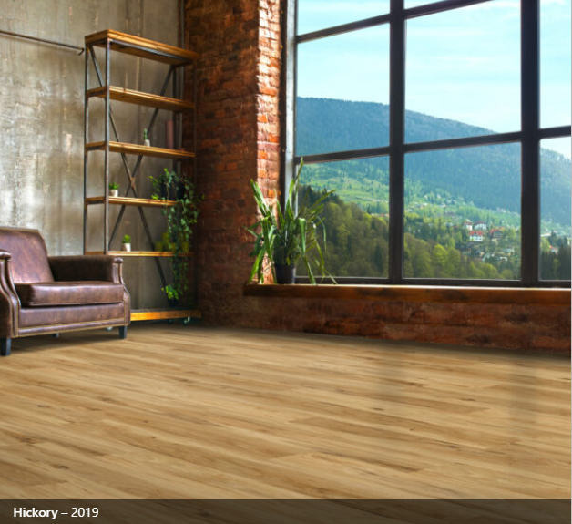 A spacious room with beautiful vinyl plank flooring, light color and airy.  Installed by Fourth Gen Flooring In Iowa City.