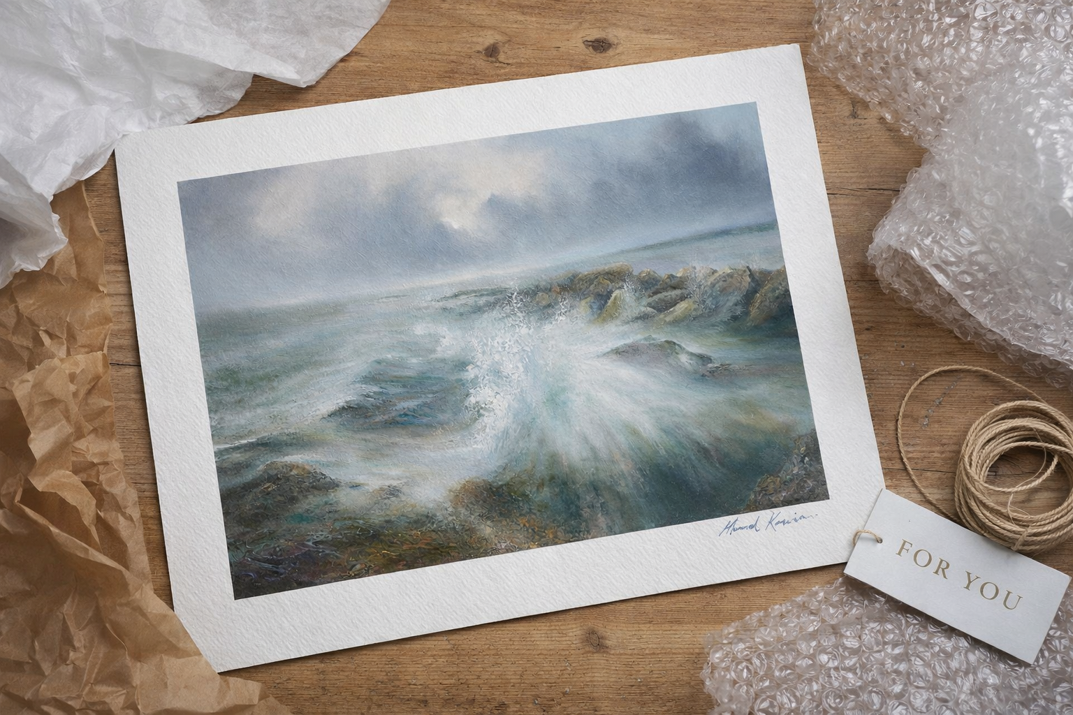“Tide Rising — Filey Brigg” High Quality Giglee Print.