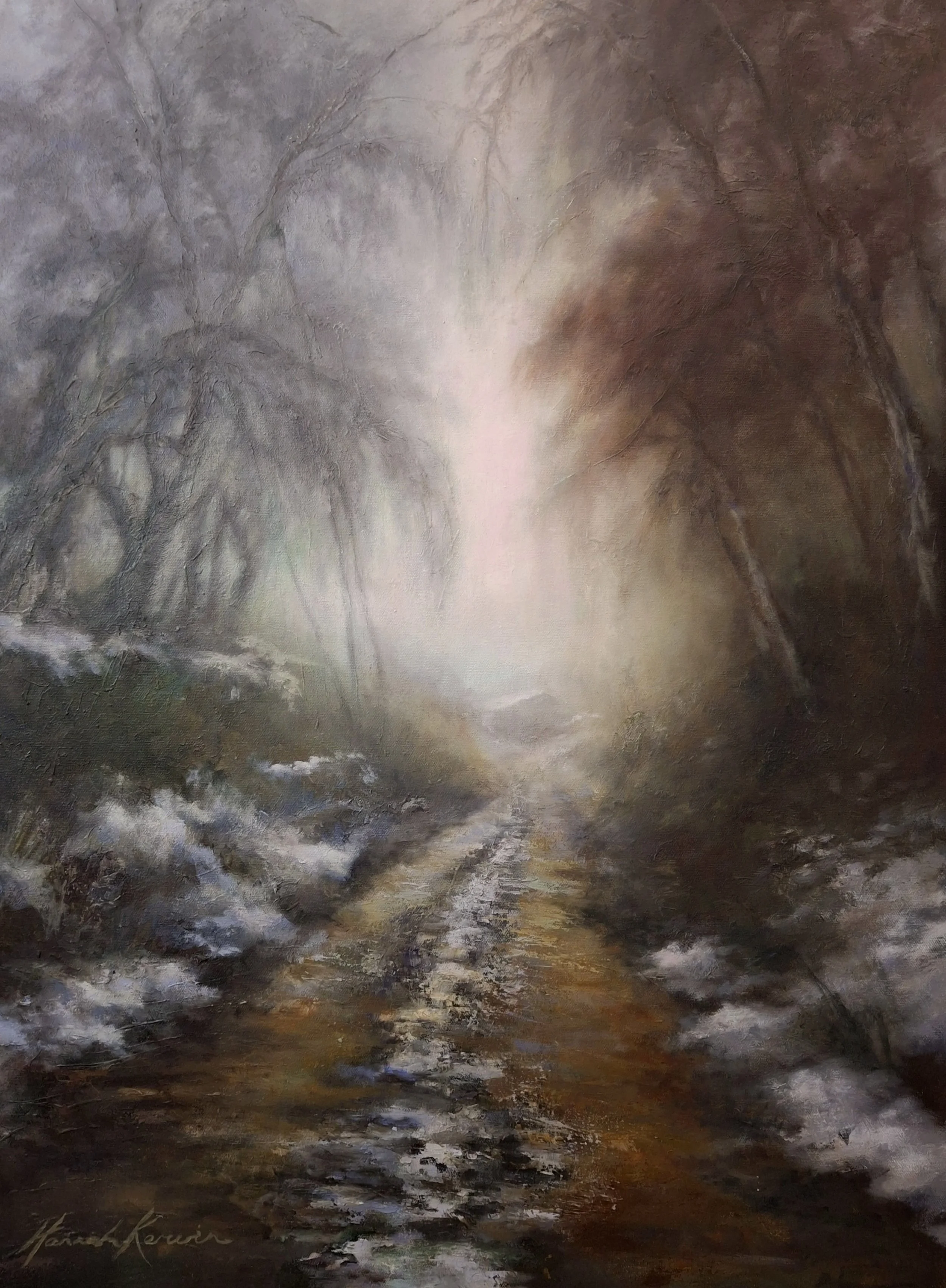 Winter Mist Through the Branches — Wainstalls, Yorkshire