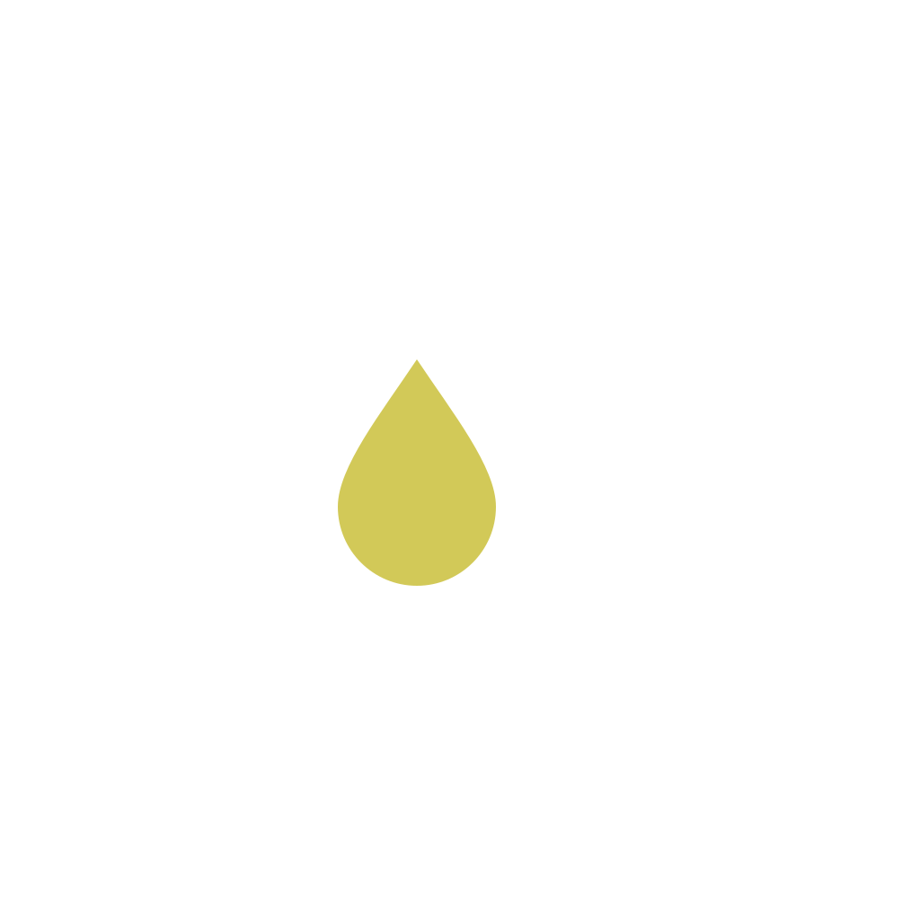 Illustration of a gas tank with a droplet symbol in the center. The tank is white with a black background.