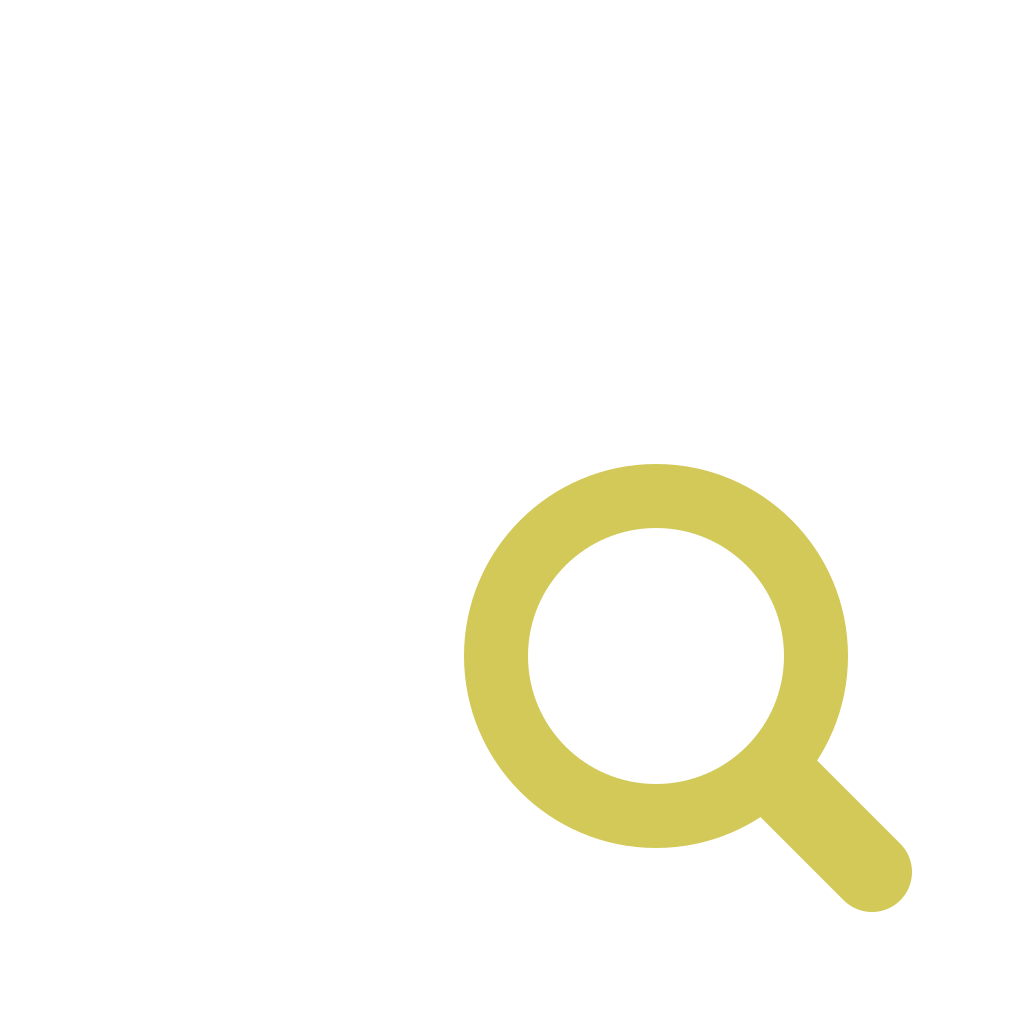 Icon of a document with lines of text and a magnifying glass.