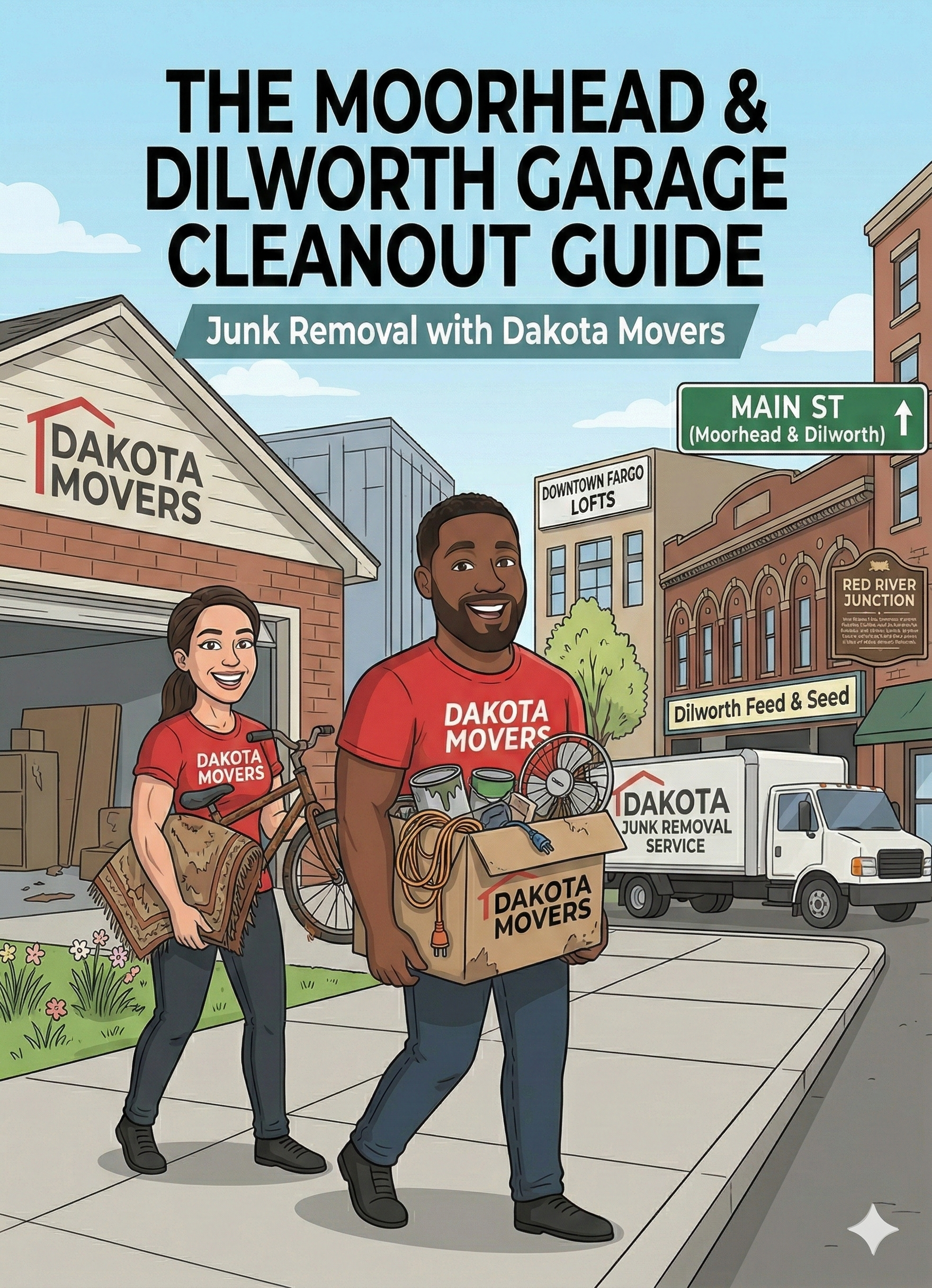 How to Clear Out a Hoarded Garage in Moorhead &amp; Dilworth | Dakota Moving &amp; Junk 