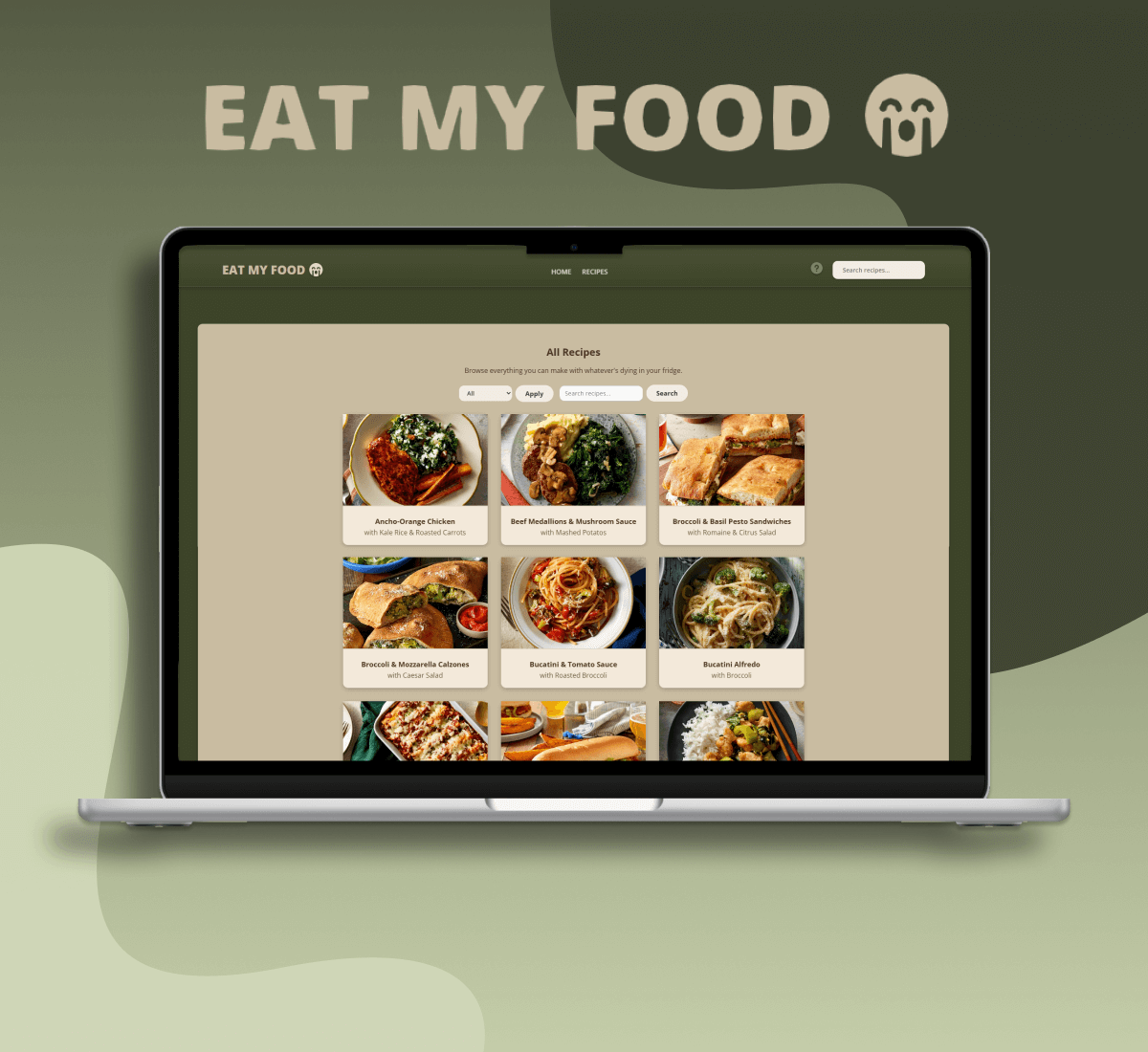 Eat My Food PHP Recipe Site