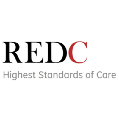 Logo with the text 'REDC' and the tagline 'Highest Standards of Care'