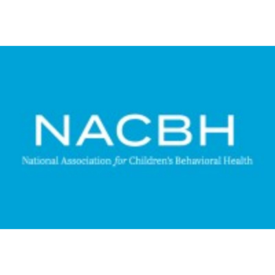 Logo of the National Association for Children's Behavioral Health (NACBH) with blue background and white text.