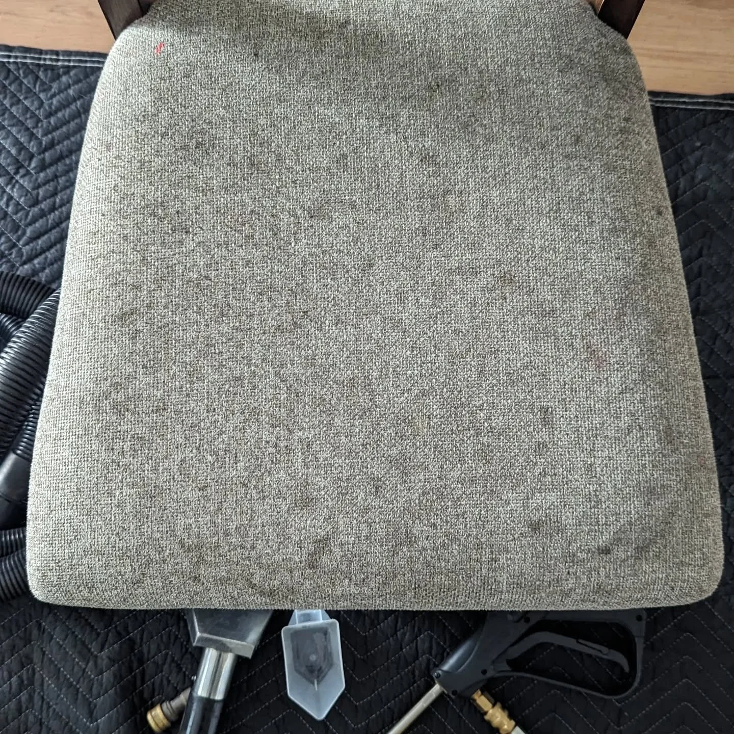 Before &amp; After (Dining Chair &amp; Stair Case Cleaning)