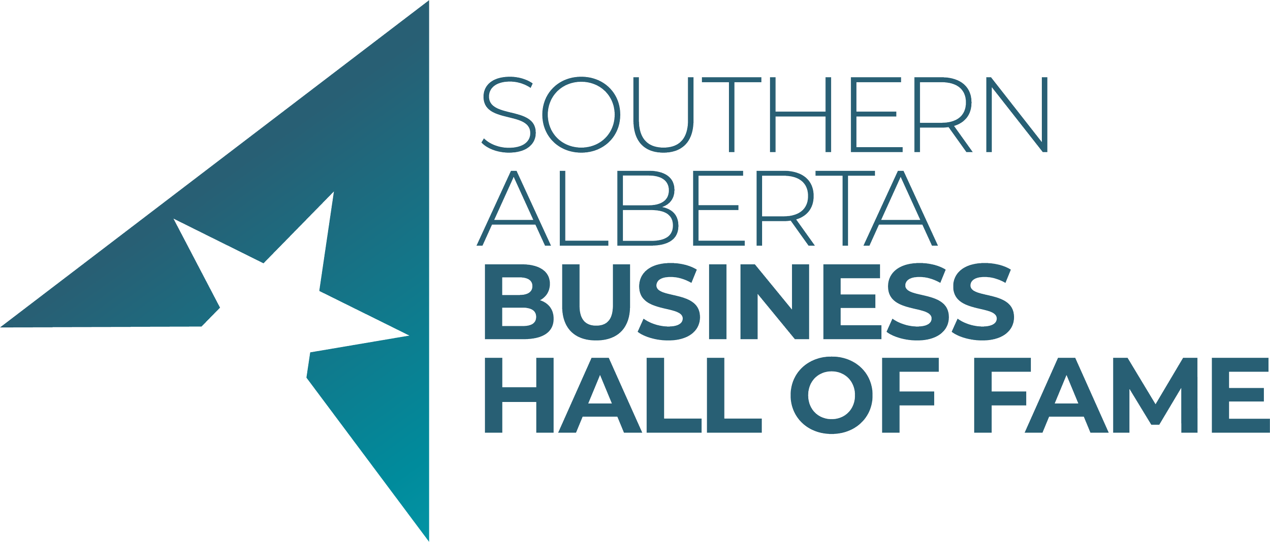 Logo of the Southern Alberta Business Hall of Fame featuring a stylized star and the text 'Southern Alberta Business Hall of Fame'.