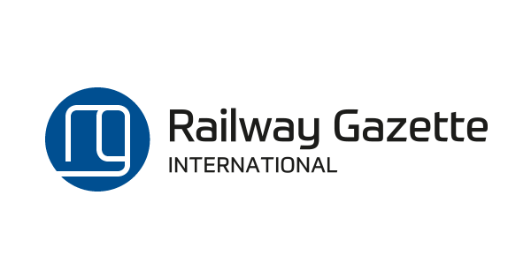 Railway Gazette International logo with a blue circle containing stylized white 'rg' initials.