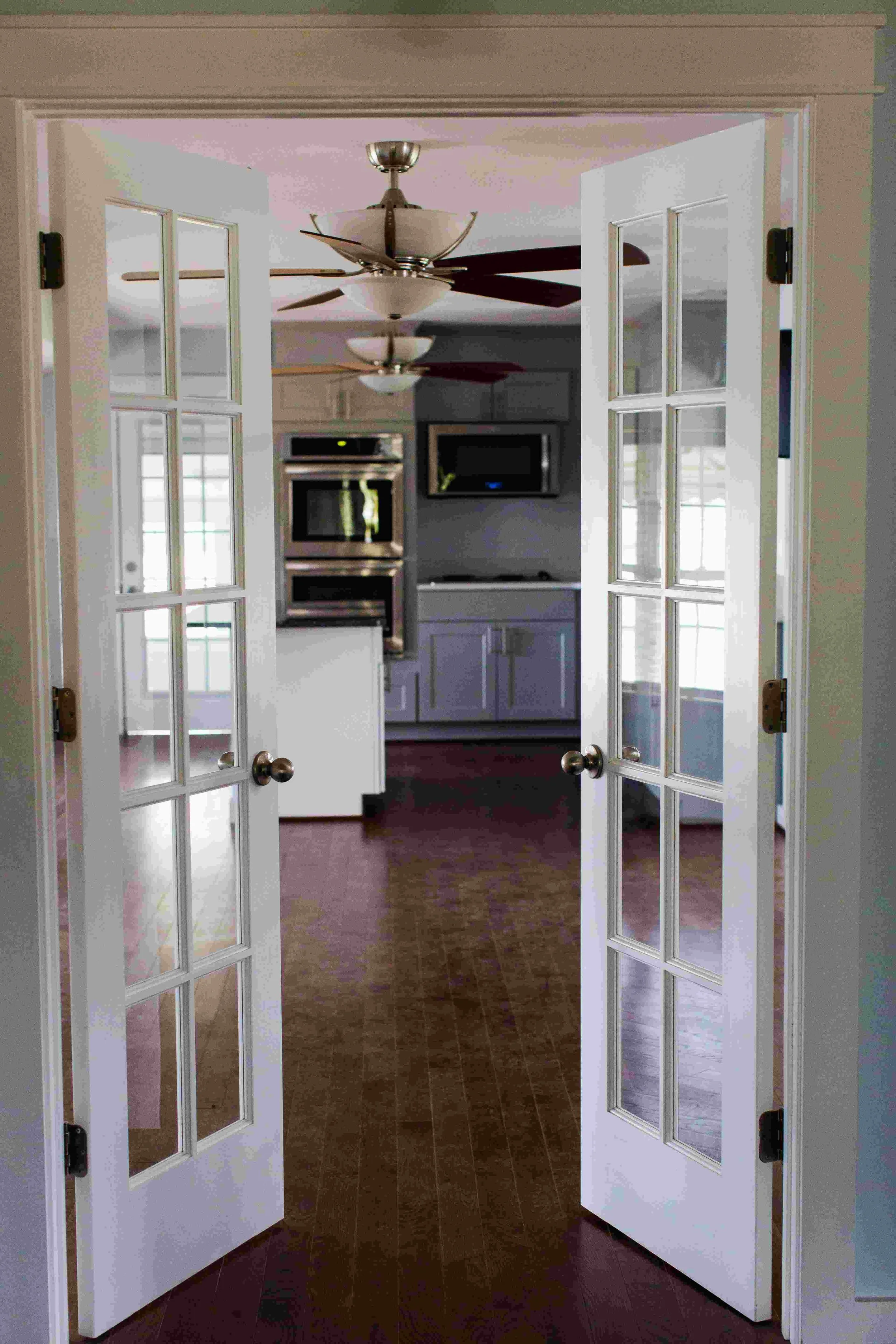 Full glass french doors