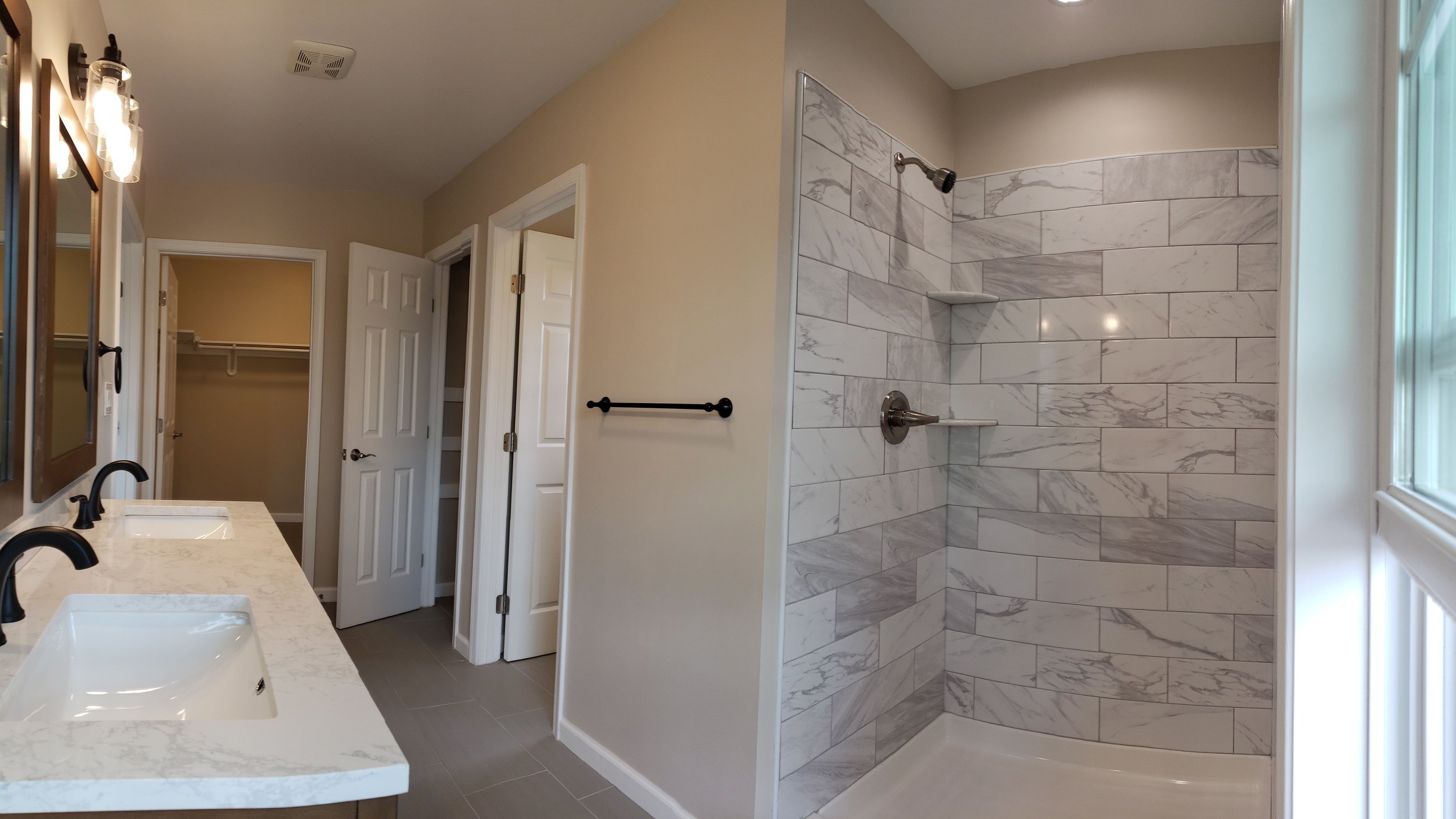 Master bath with Tile
