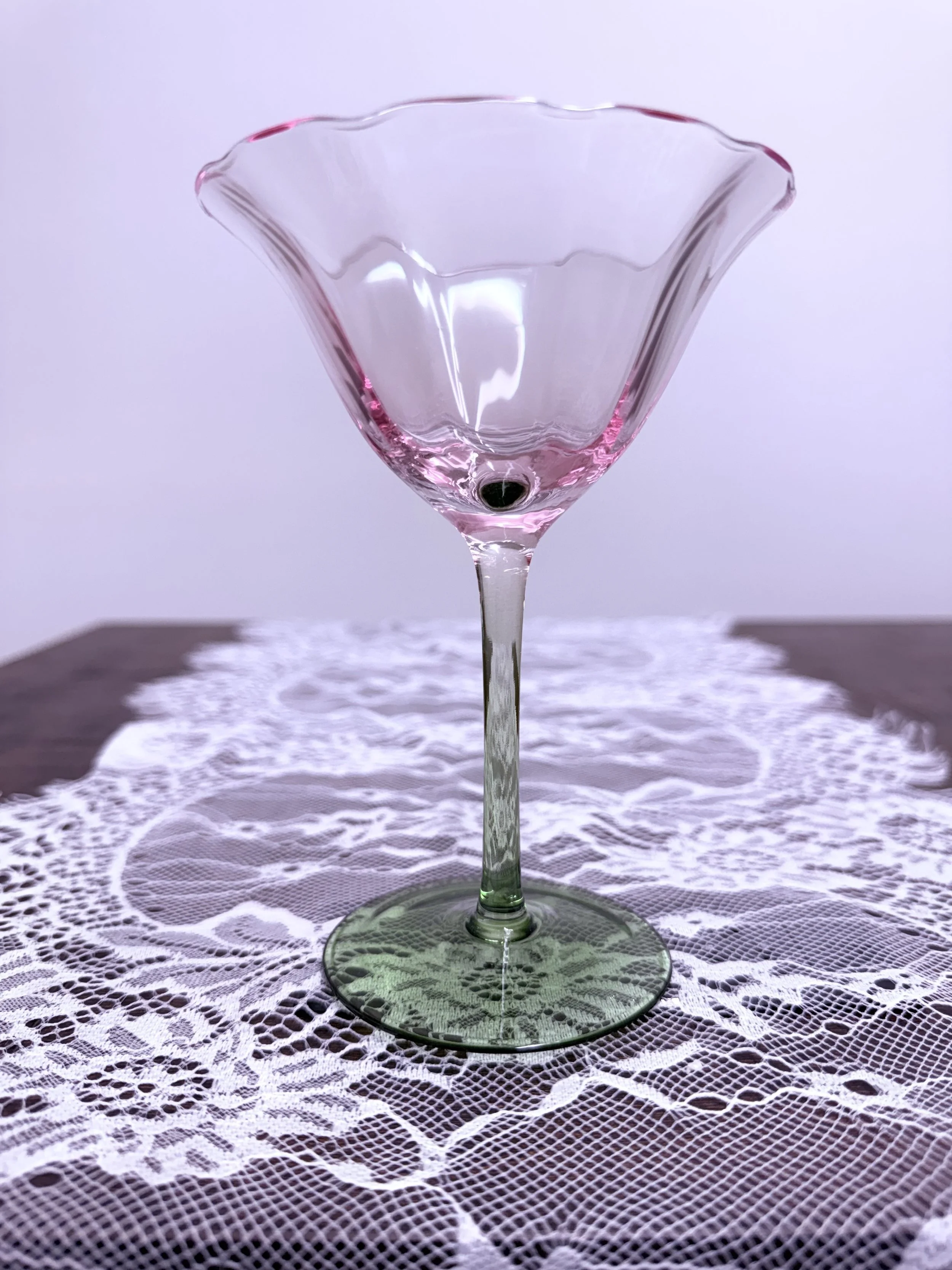 Tulip-Shaped Champagne Coupe | Glass | Set of 2 | 6oz