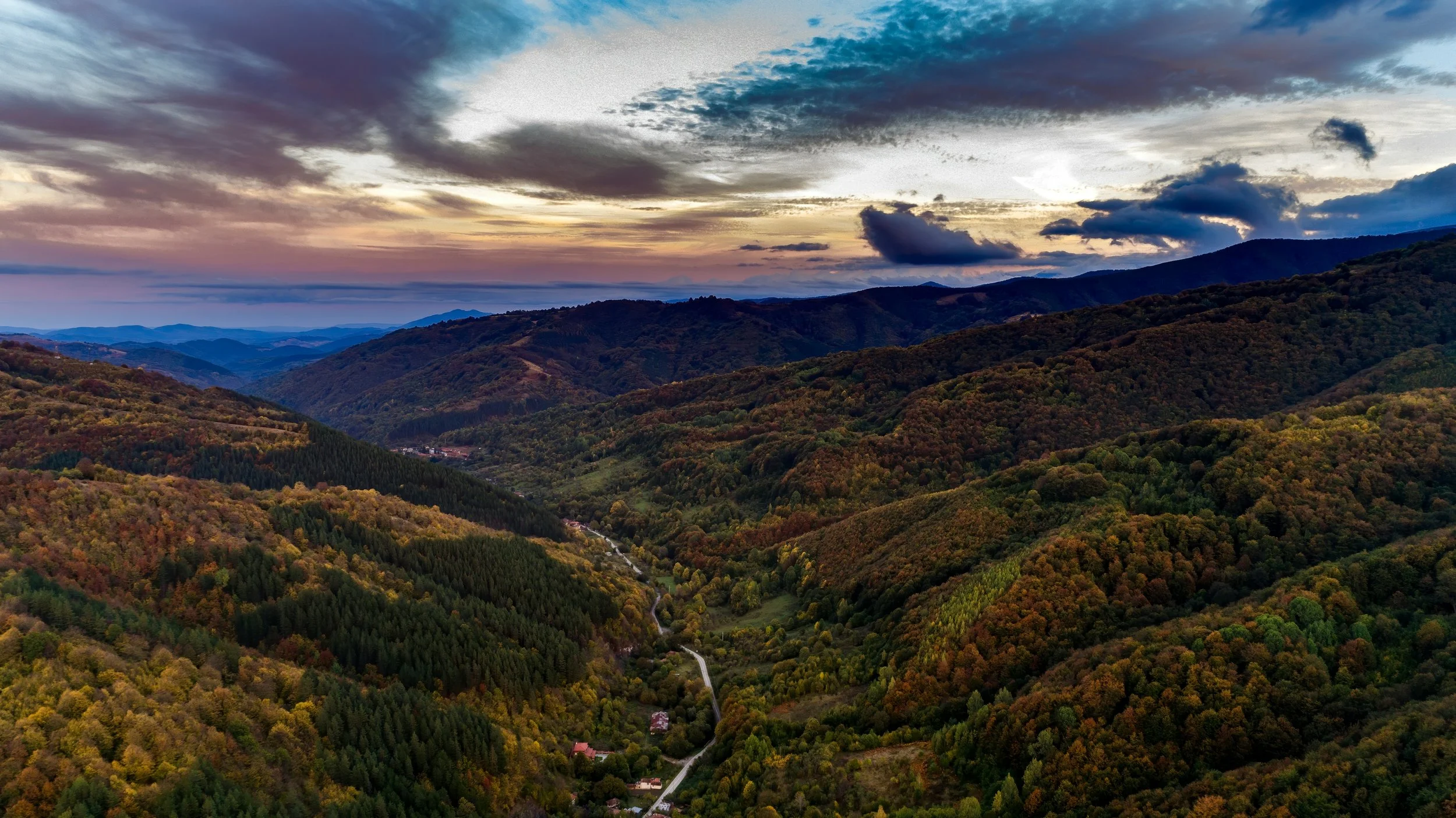 Aerial shot of land and sky, God's creation