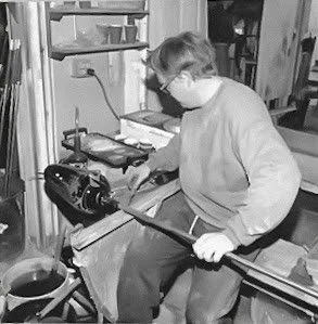Early days with artist Rollin Karg