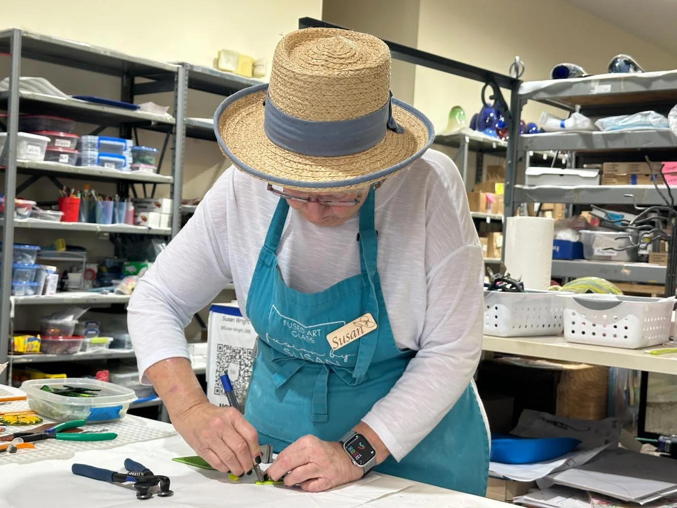 Fused Glass Artist and Teacher Susan Wright