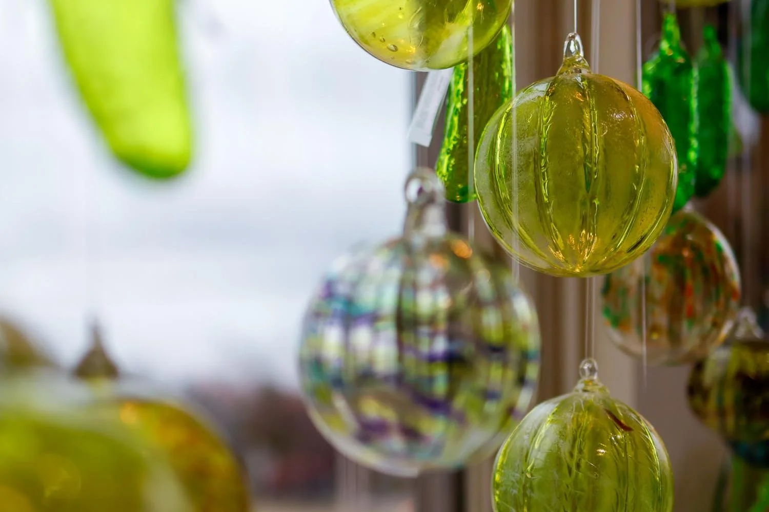 Glass Blown Ornaments at Karg Art Gallery