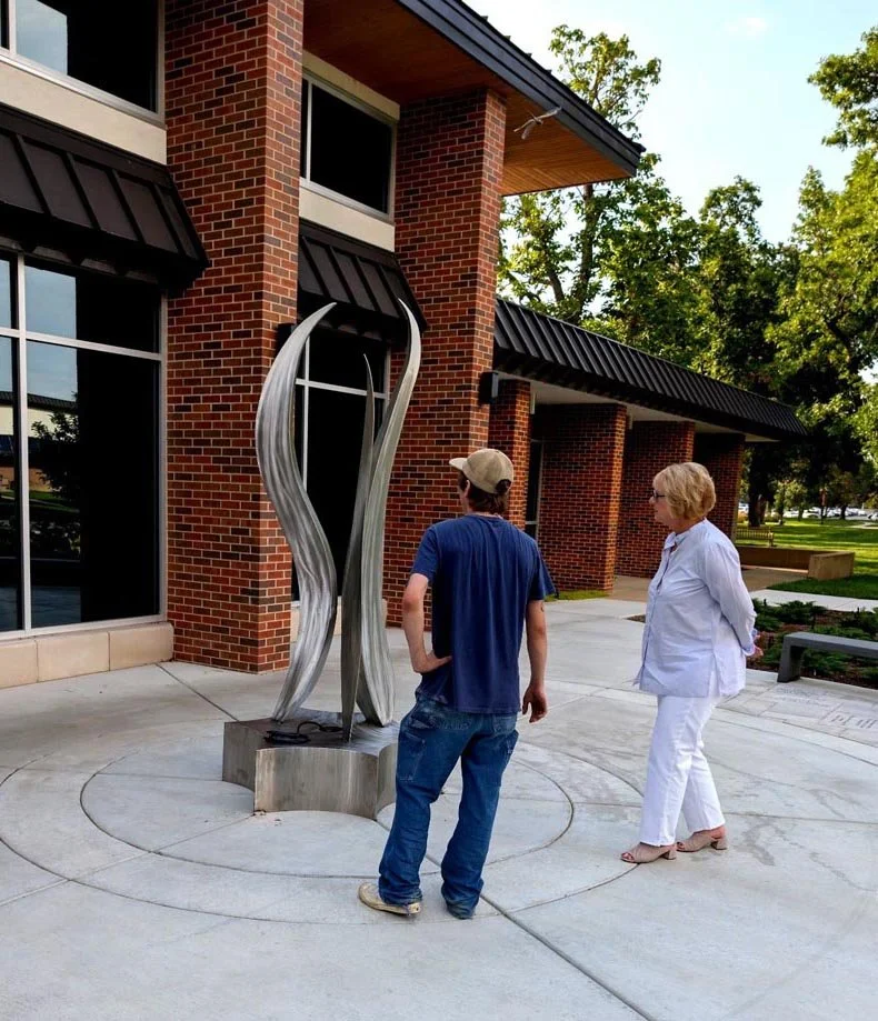 Commissioned sculpture by Ethan Swope