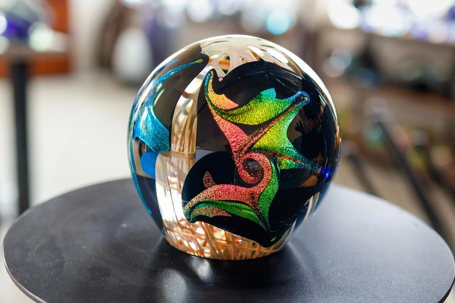 Glass paperweight at Karg Art Gallery