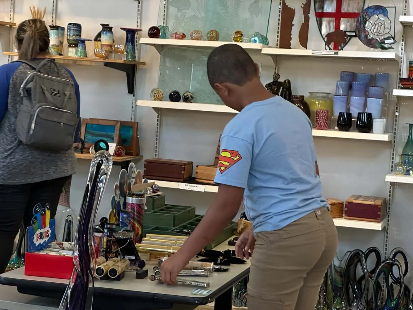 Fused Glass Youth Summer Workshop Student