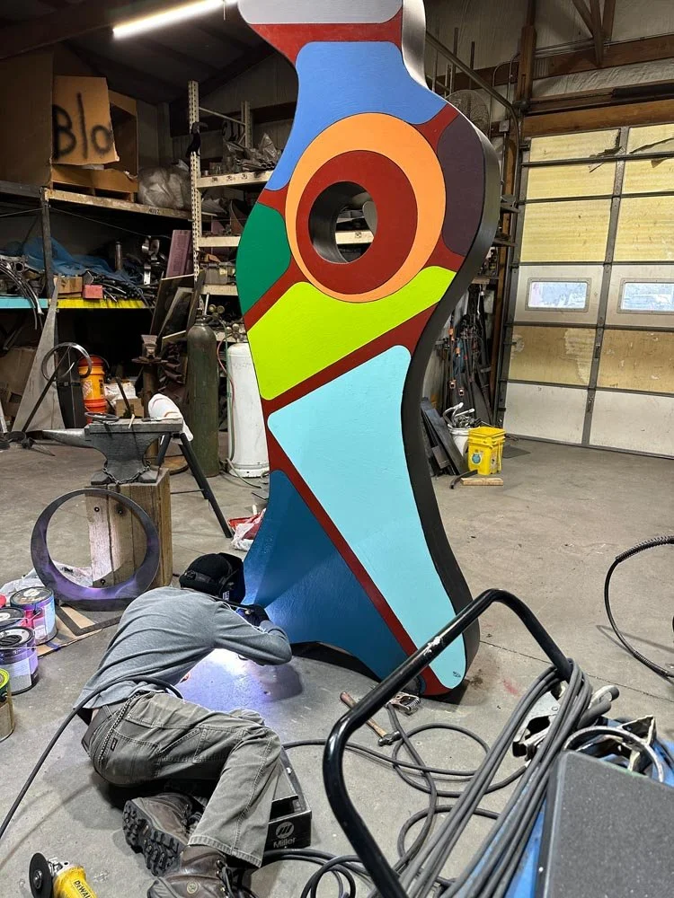 Sculpture in process at Karg Art Gallery