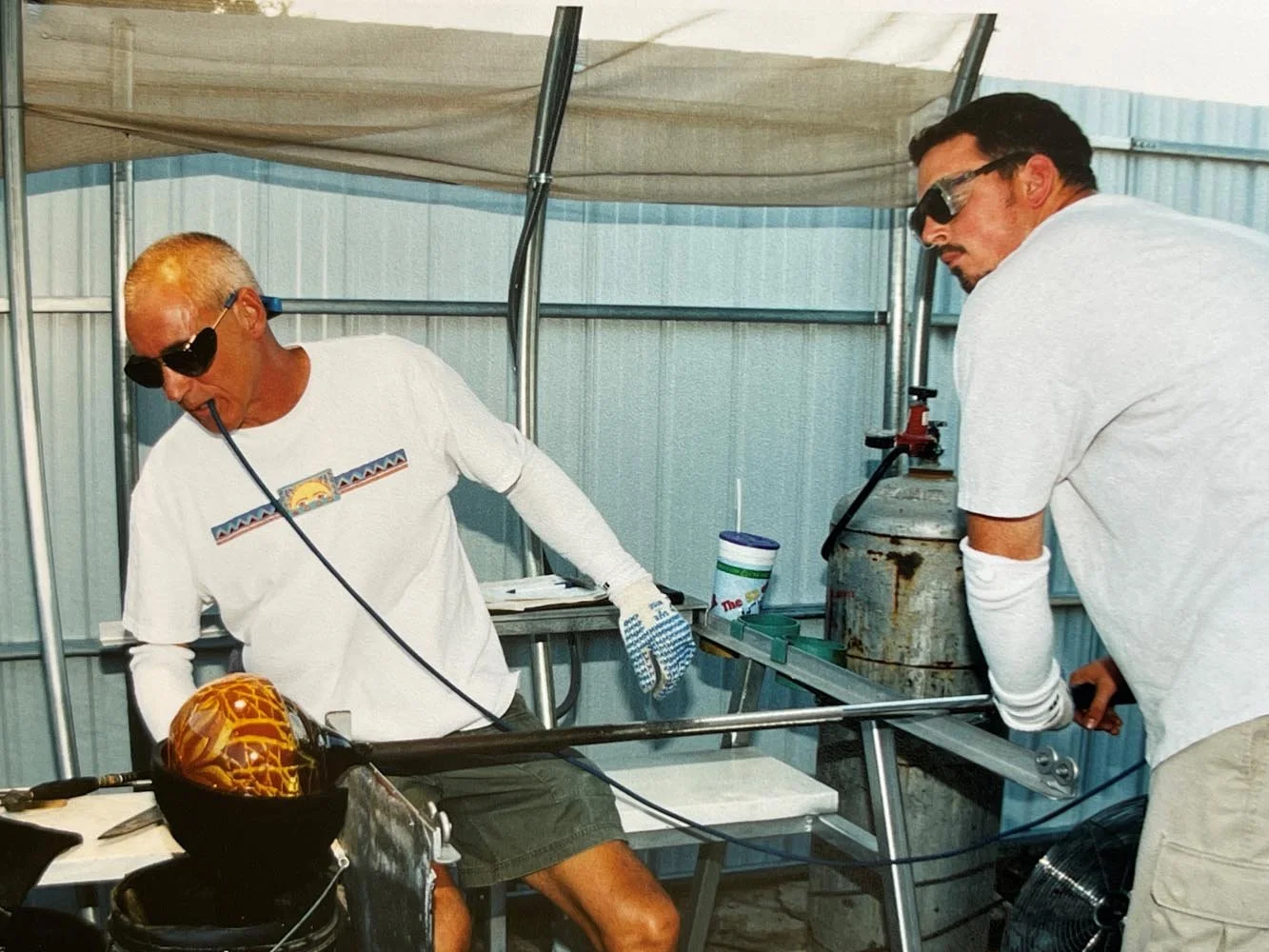 Early days with artist Rollin Karg